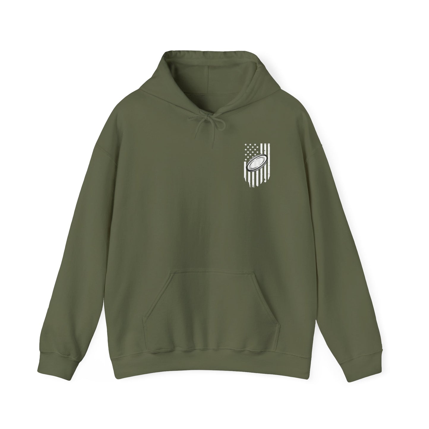 Rugby Mom Hoodie – Unisex Heavy Blend™ Sweatshirt with American Flag Design