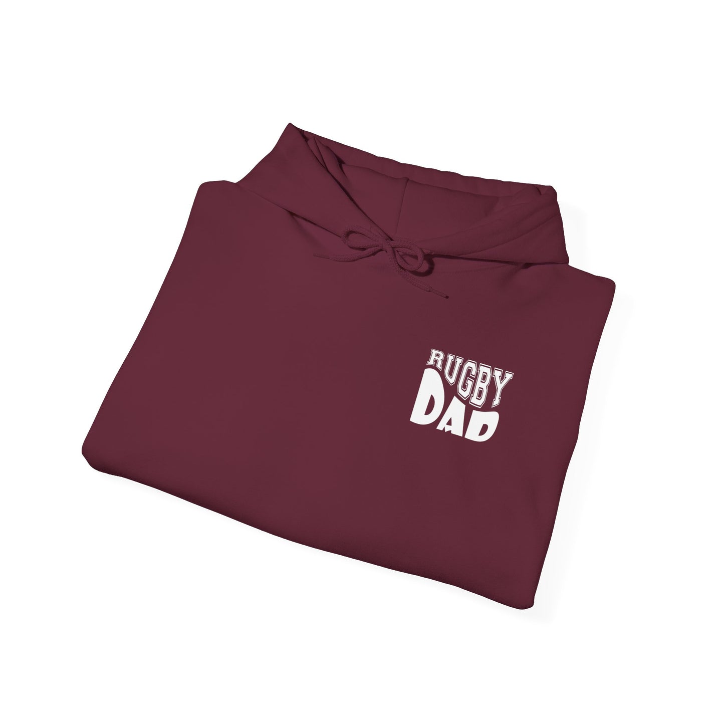 *** CUSTOM *** Rugby America Dad Hoodie - Unisex Heavy Blend Sweatshirt with American Flag Design