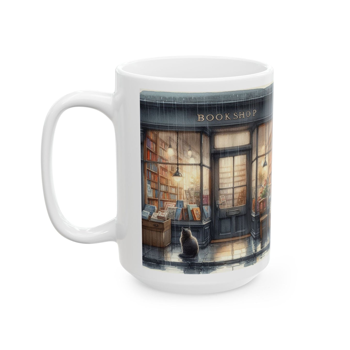 Cozy Reading Nook Ceramic Mug - 11oz & 15oz