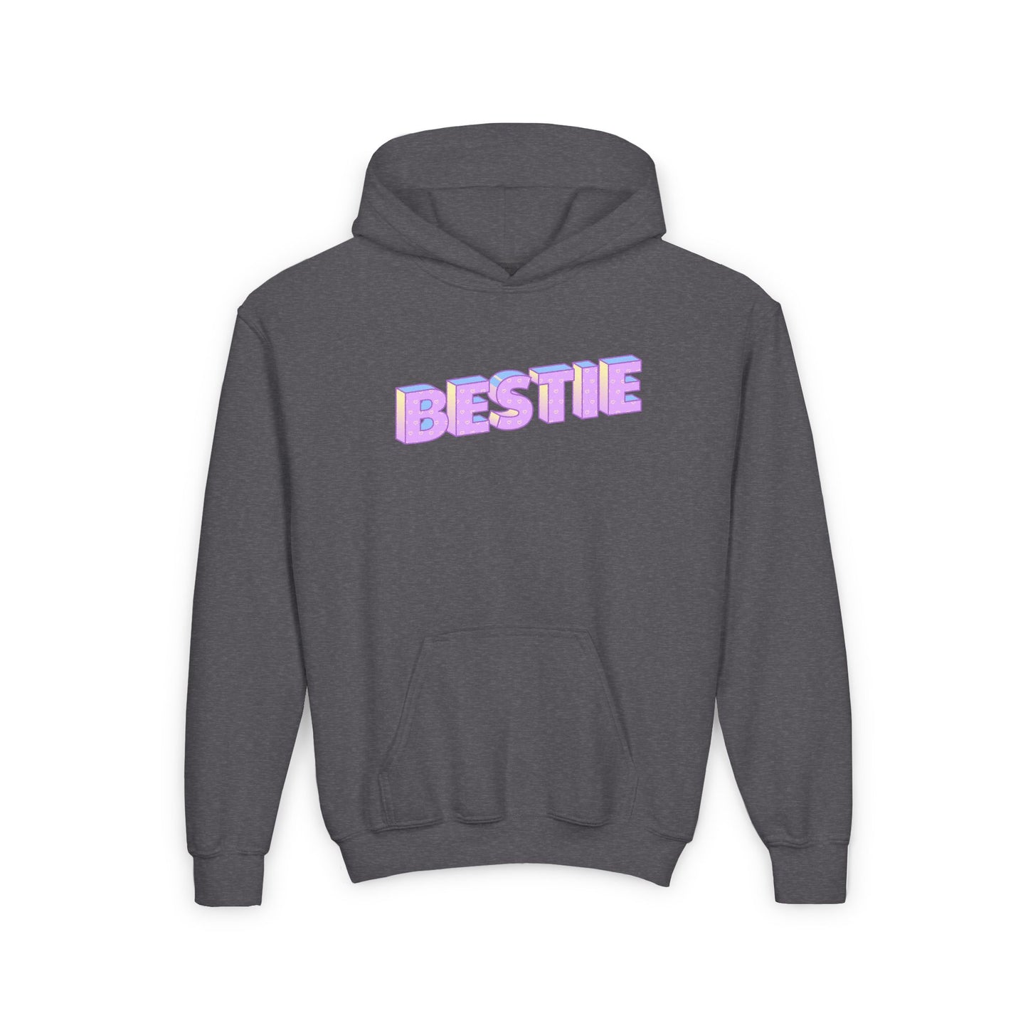 Youth Bestie Hooded Sweatshirt - Trendy Gift for Friends