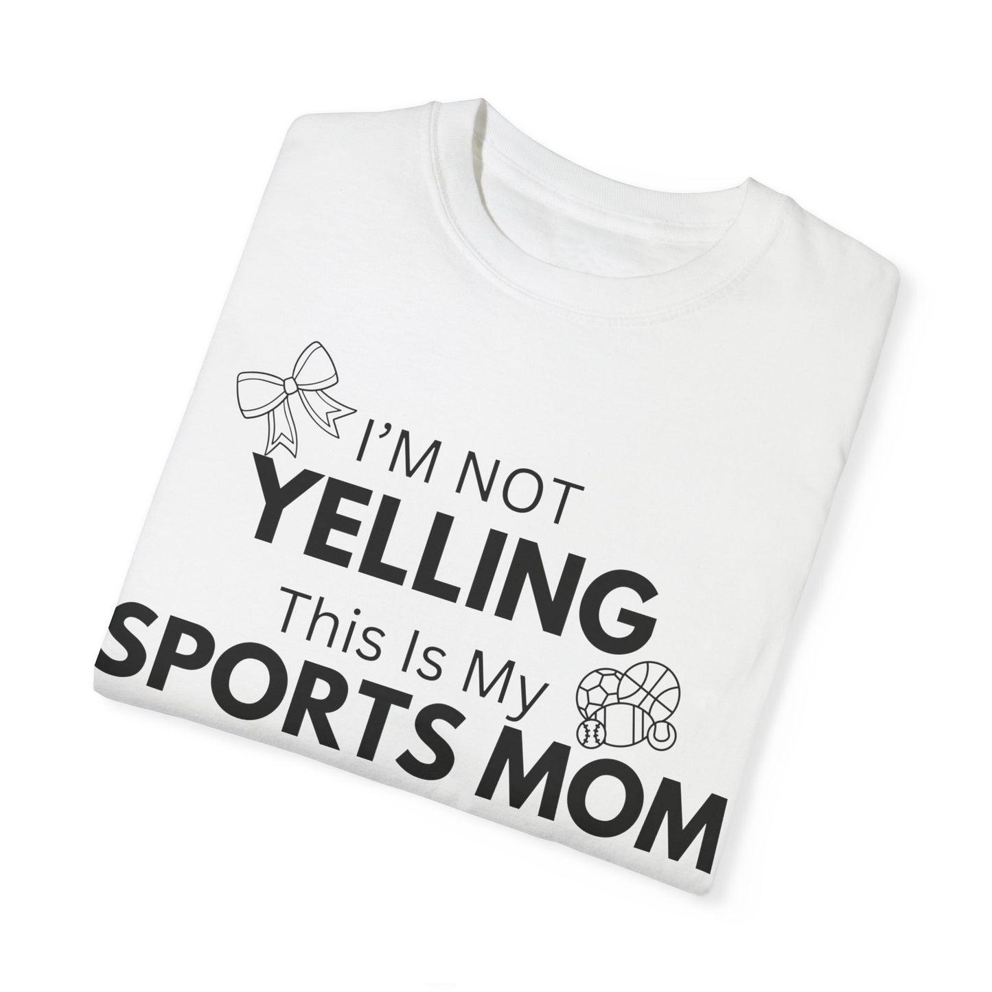 Sports Mom Voice T-Shirt - Unisex Garment-Dyed Tee for Active Moms