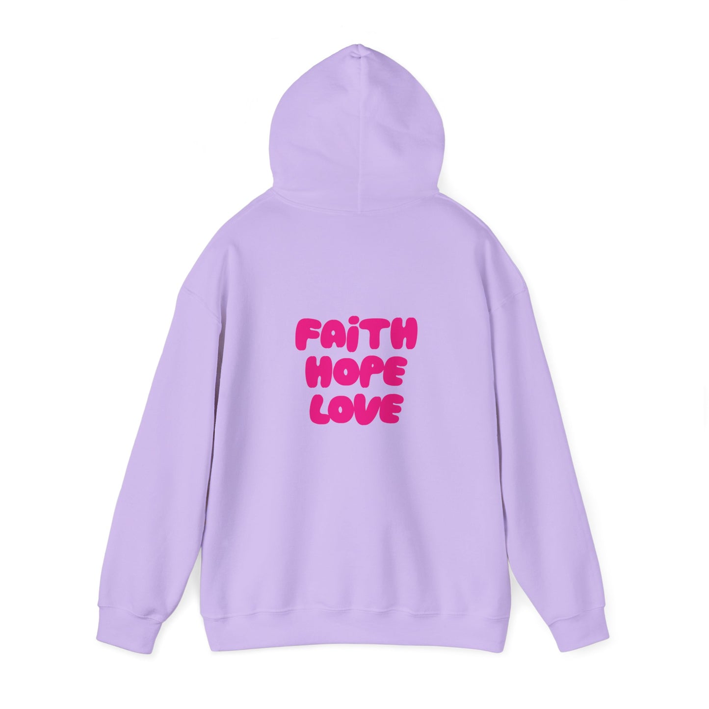 Faith Hope Love Unisex Hooded Sweatshirt - Cozy Inspirational Apparel