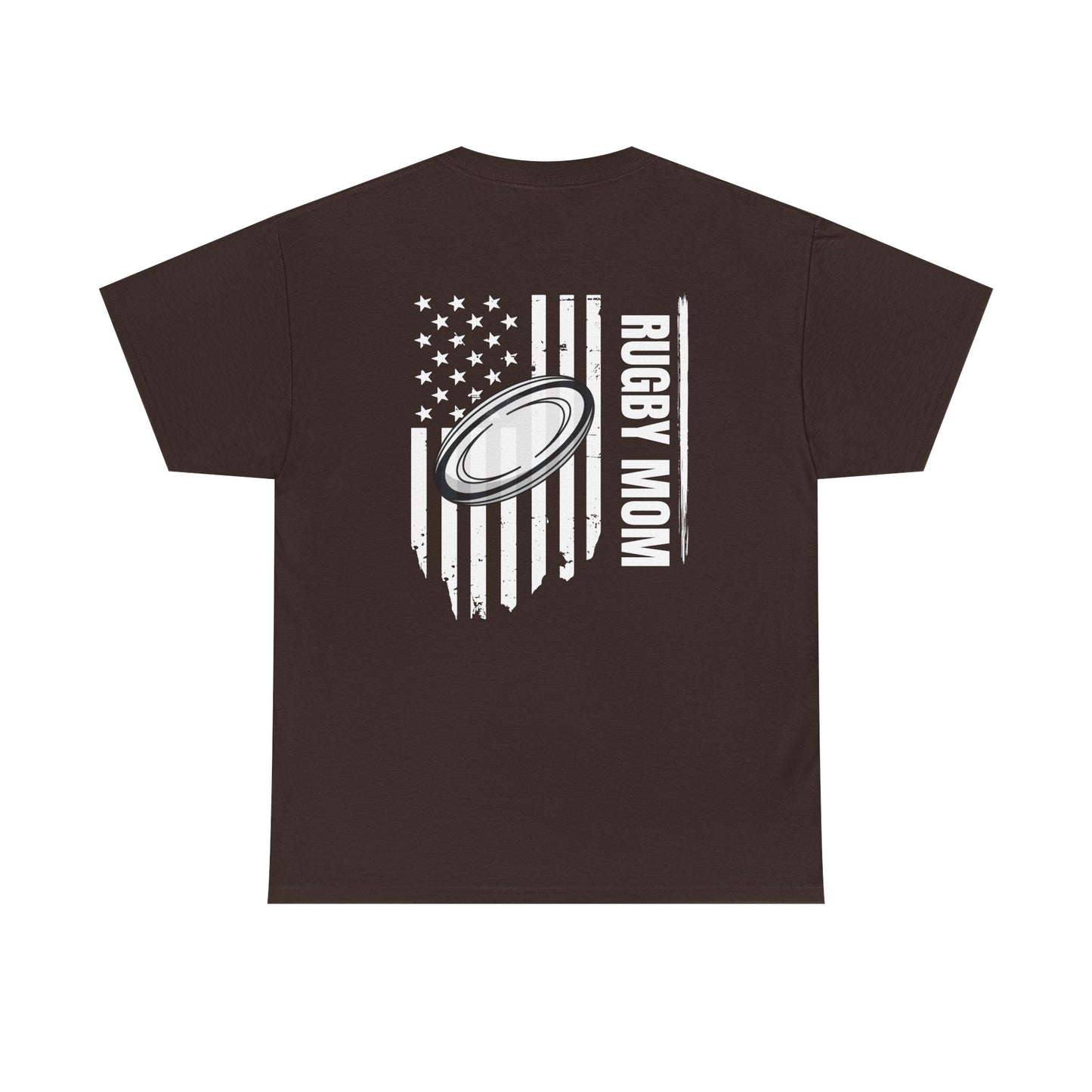 RUGBY mom America - Stylish Football Graphic Tee for Game Day Enthusiasts