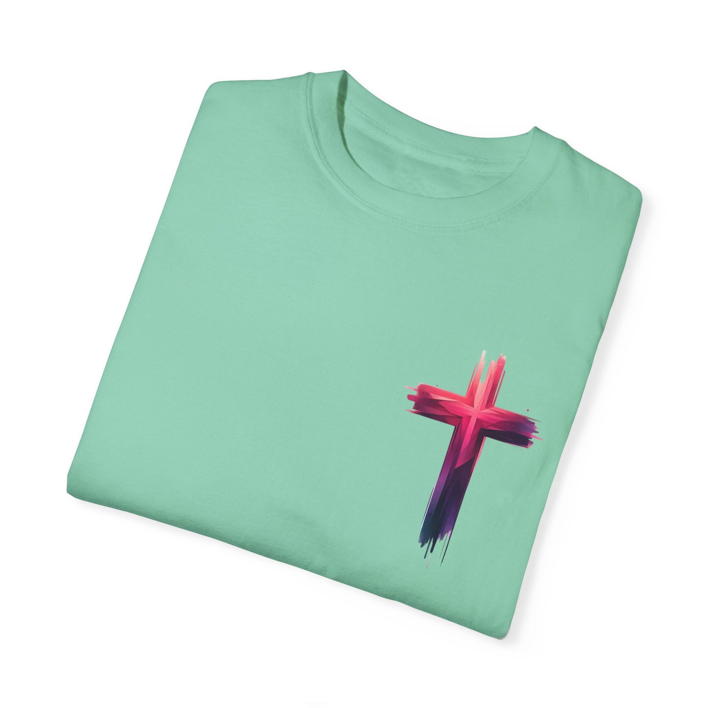 Vibrant Lion & Cross Unisex T-Shirt - Faith-Inspired Tees for Everyday Wear