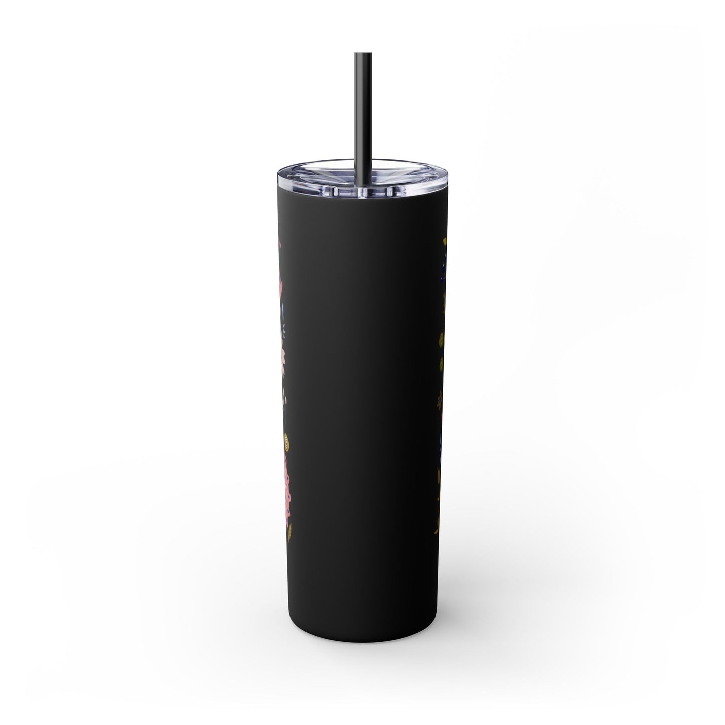 Bloom with Grace 20oz Skinny Tumbler with Straw - Stylish Floral Drinkware