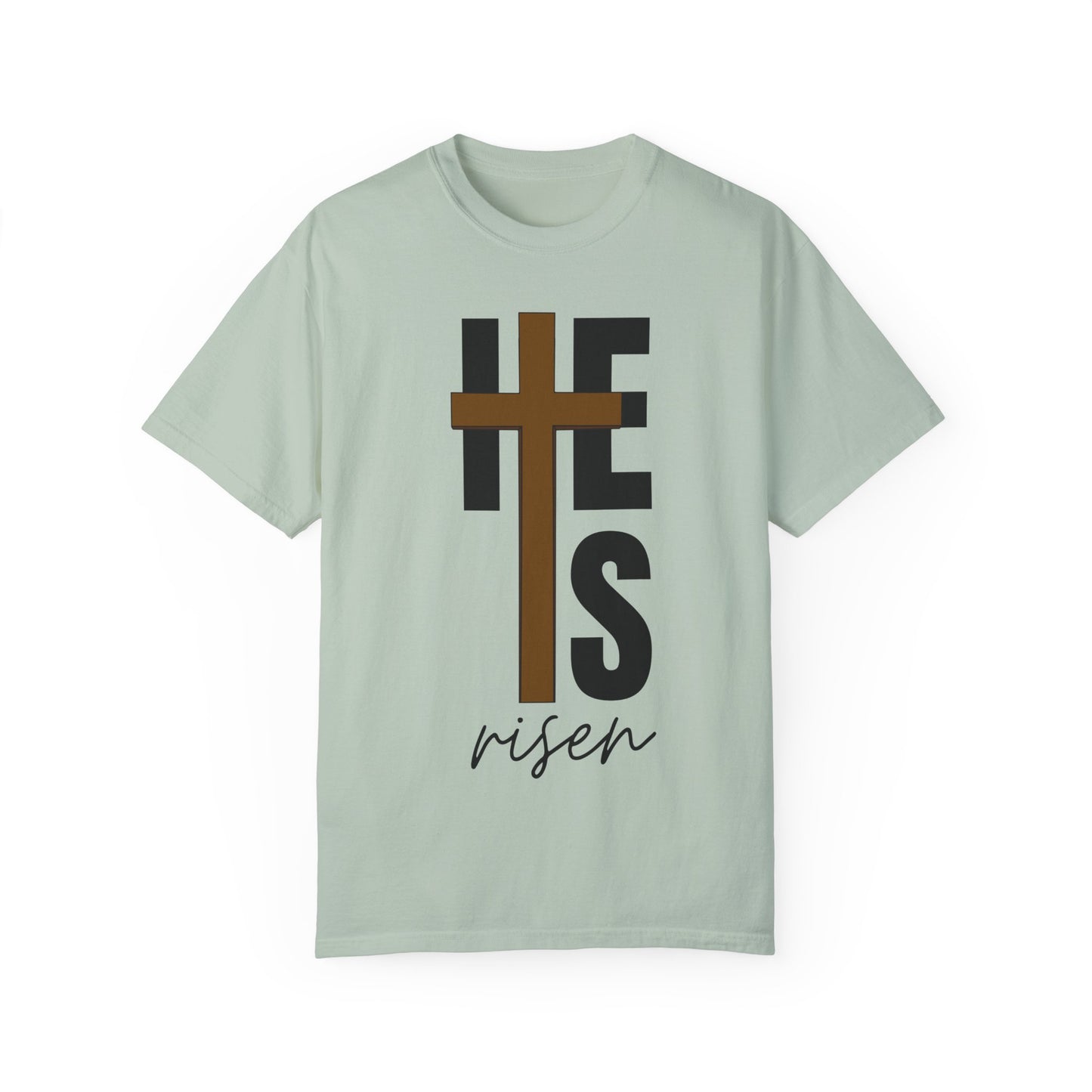 Christ is Risen Unisex Garment-Dyed T-Shirt - Faith-Based Tee