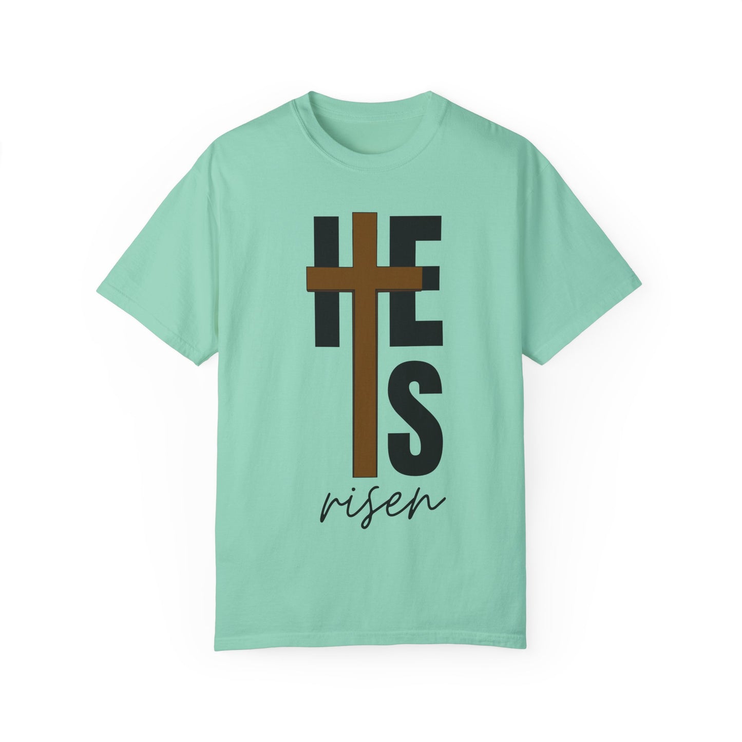 Christ is Risen Unisex Garment-Dyed T-Shirt - Faith-Based Tee