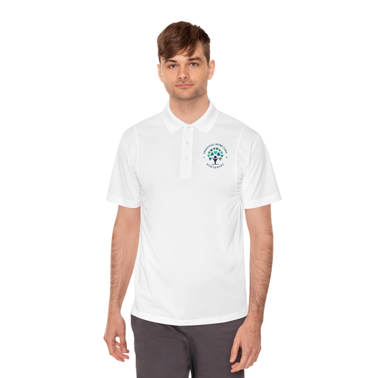 * Custom* Essential Home Care Men's Sport Polo Shirt - Comfortable and Stylish Activewear for Sports and Casual Outings