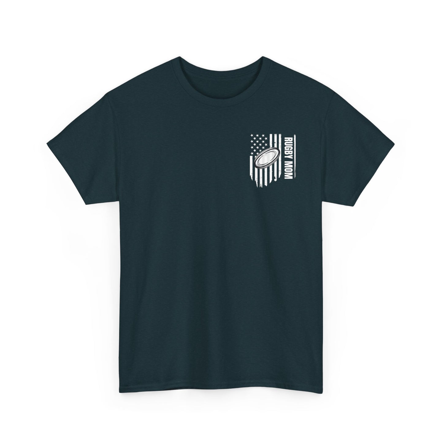RUGBY mom America - Stylish Football Graphic Tee for Game Day Enthusiasts