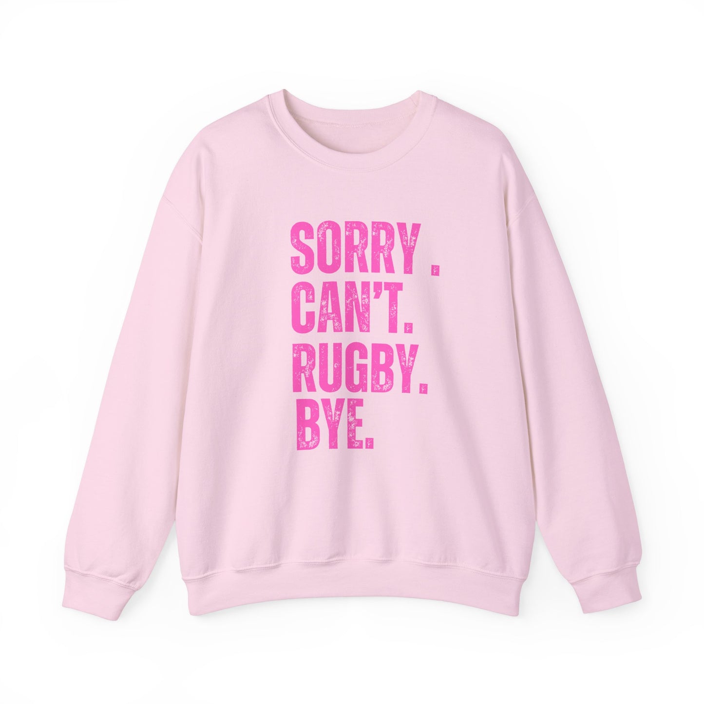 Funny Rugby Sweatshirt - 'Sorry Can't Rugby Bye' Unisex Heavy Blend™ Crewneck