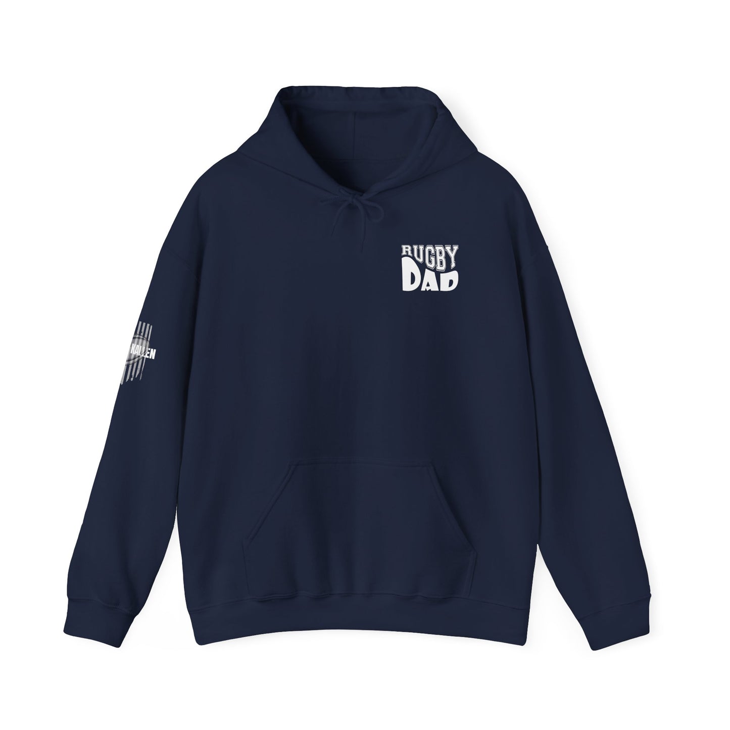 *** CUSTOM *** Rugby America Dad Hoodie - Unisex Heavy Blend Sweatshirt with American Flag Design