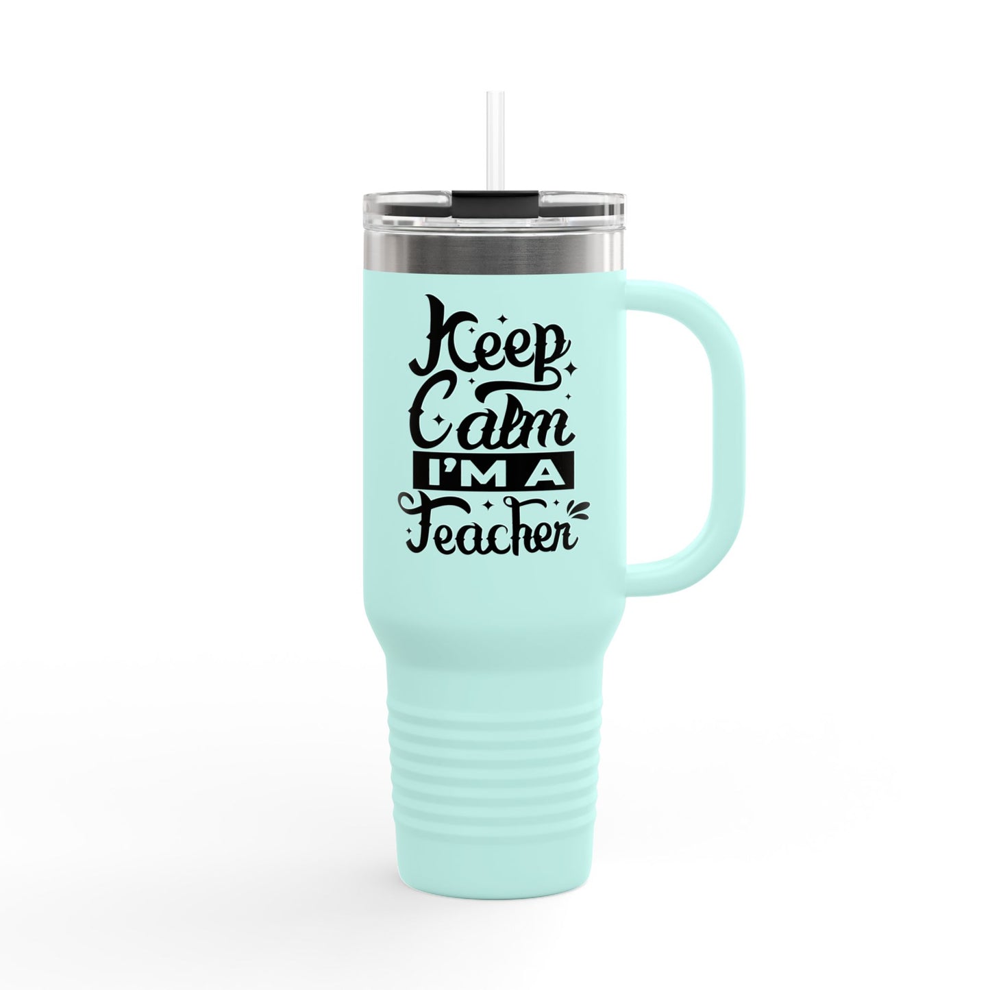 Keep Calm Teacher Insulated Travel Mug - 40oz, Perfect Gift for Educators