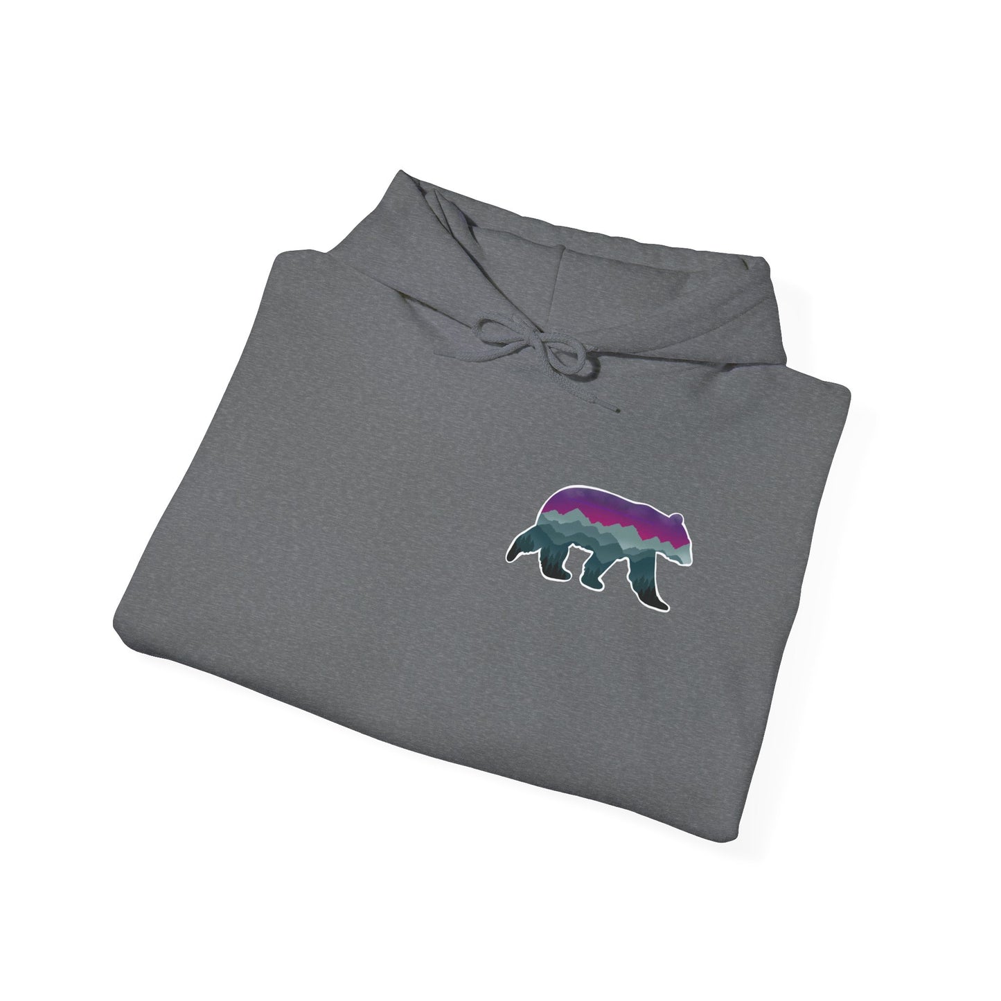 Cozy Bear Graphic Hoodie - Unisex Heavy Blend™ Sweatshirt