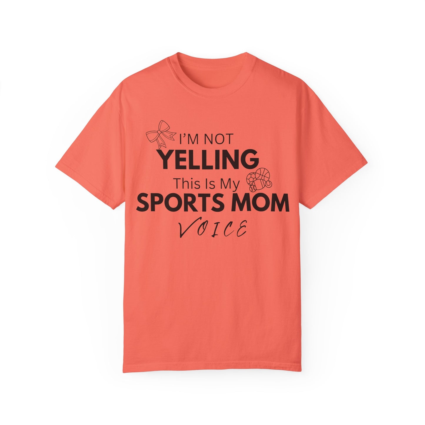 Sports Mom Voice T-Shirt - Unisex Garment-Dyed Tee for Active Moms