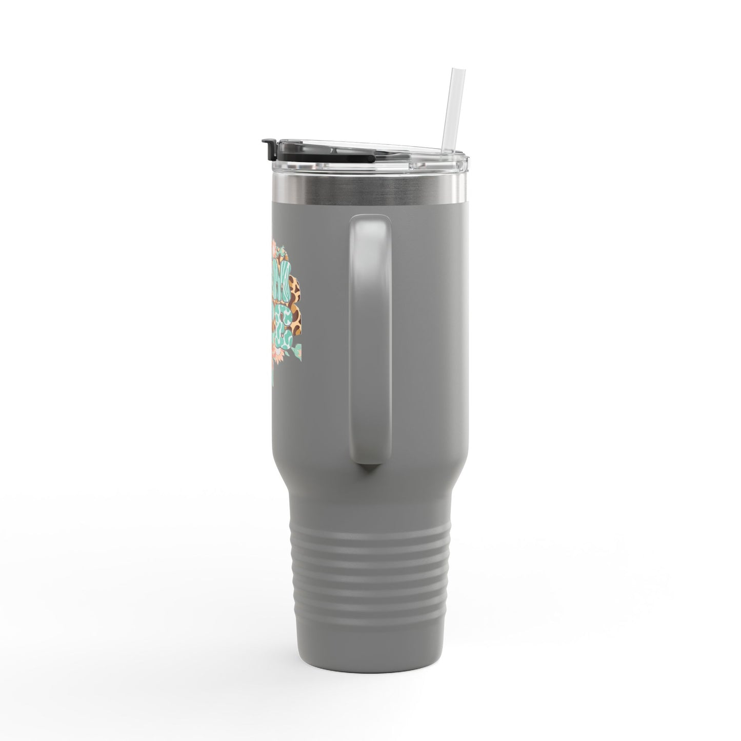 Floral Insulated Blessed MomTravel Mug - 40oz with Fun Travel Graphics