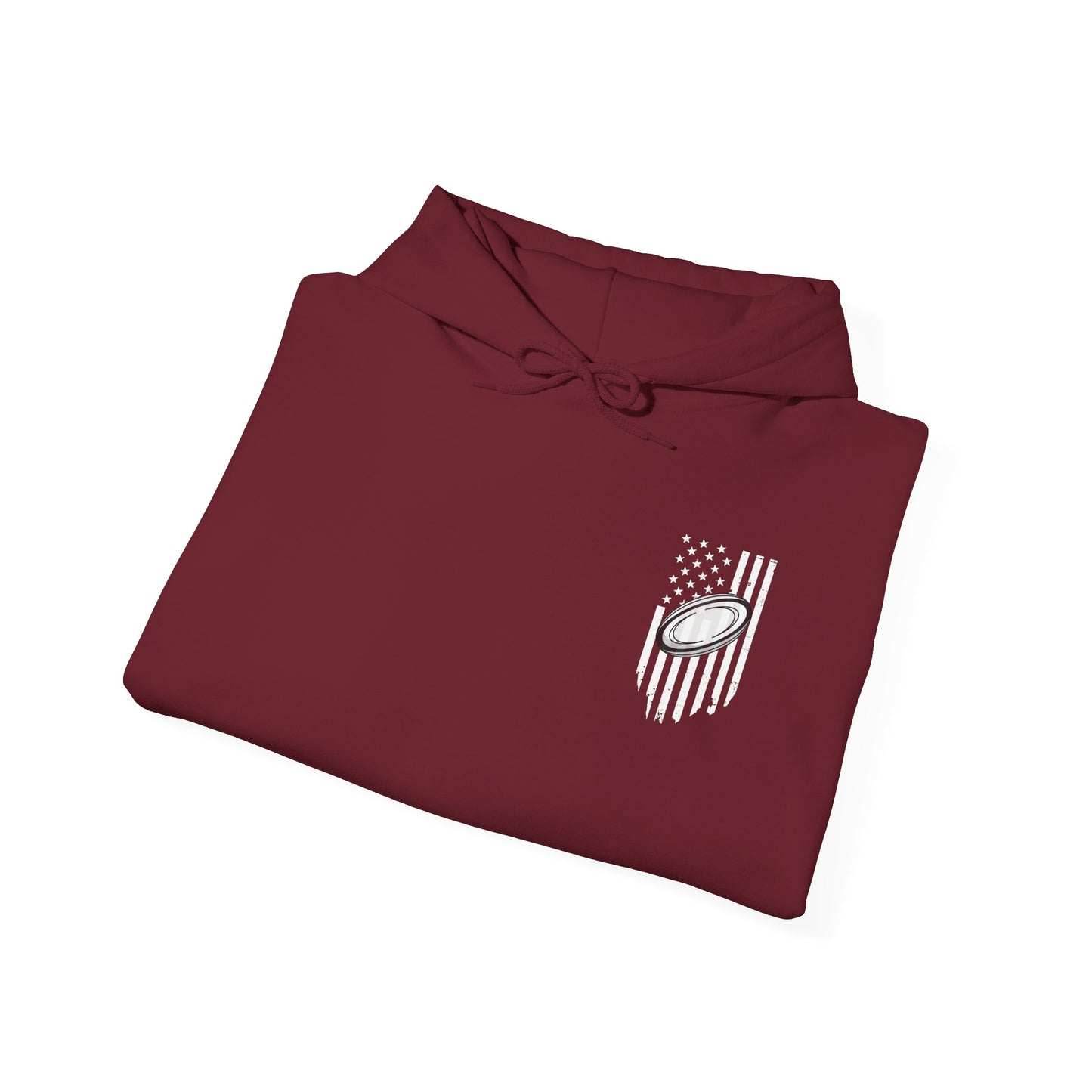 Rugby Mom Hoodie – Unisex Heavy Blend™ Sweatshirt with American Flag Design