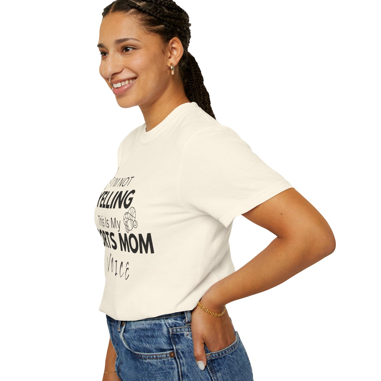 Sports Mom Voice T-Shirt - Unisex Garment-Dyed Tee for Active Moms