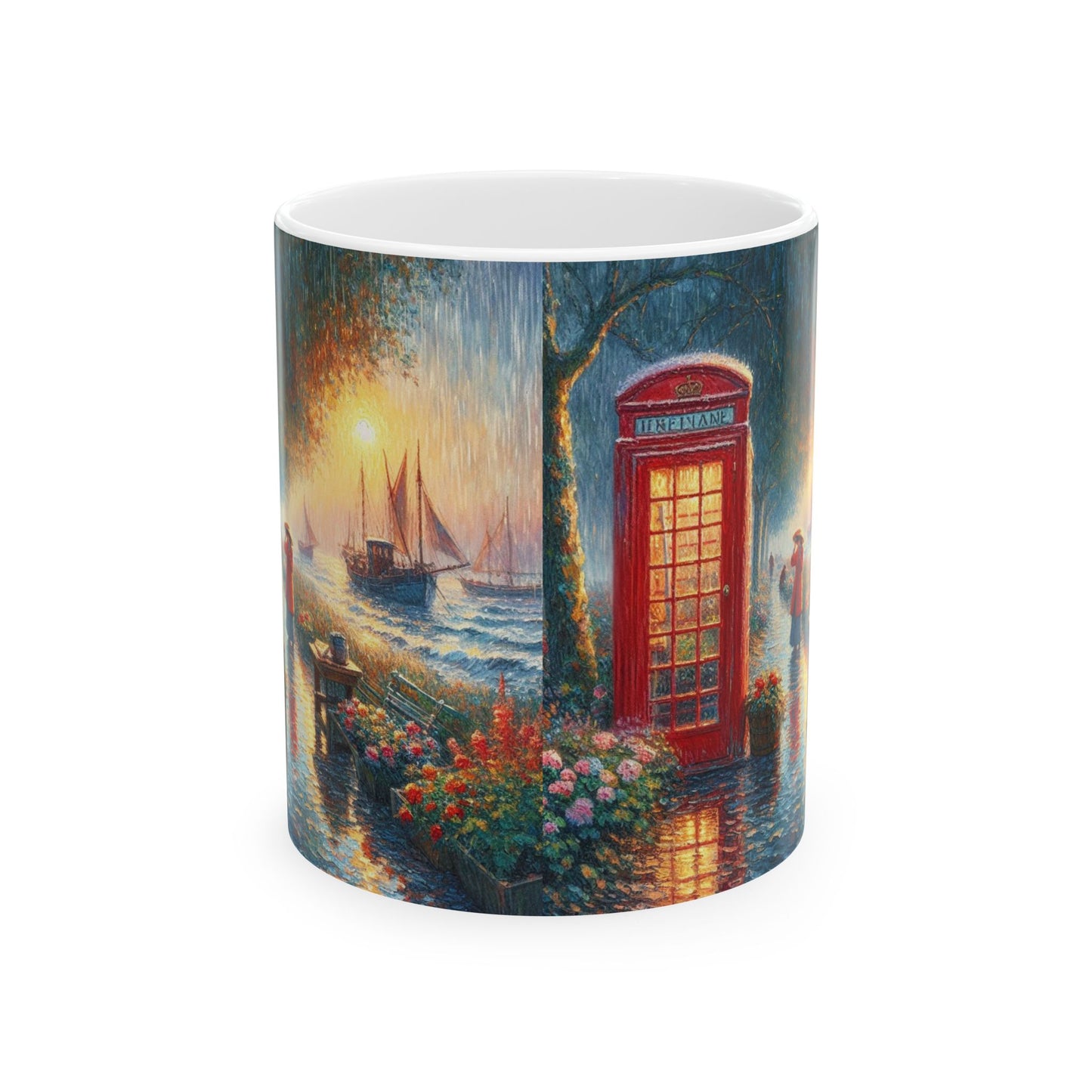Charming Ceramic Mug with Scenic Artwork | Perfect Gift for Any Occasion