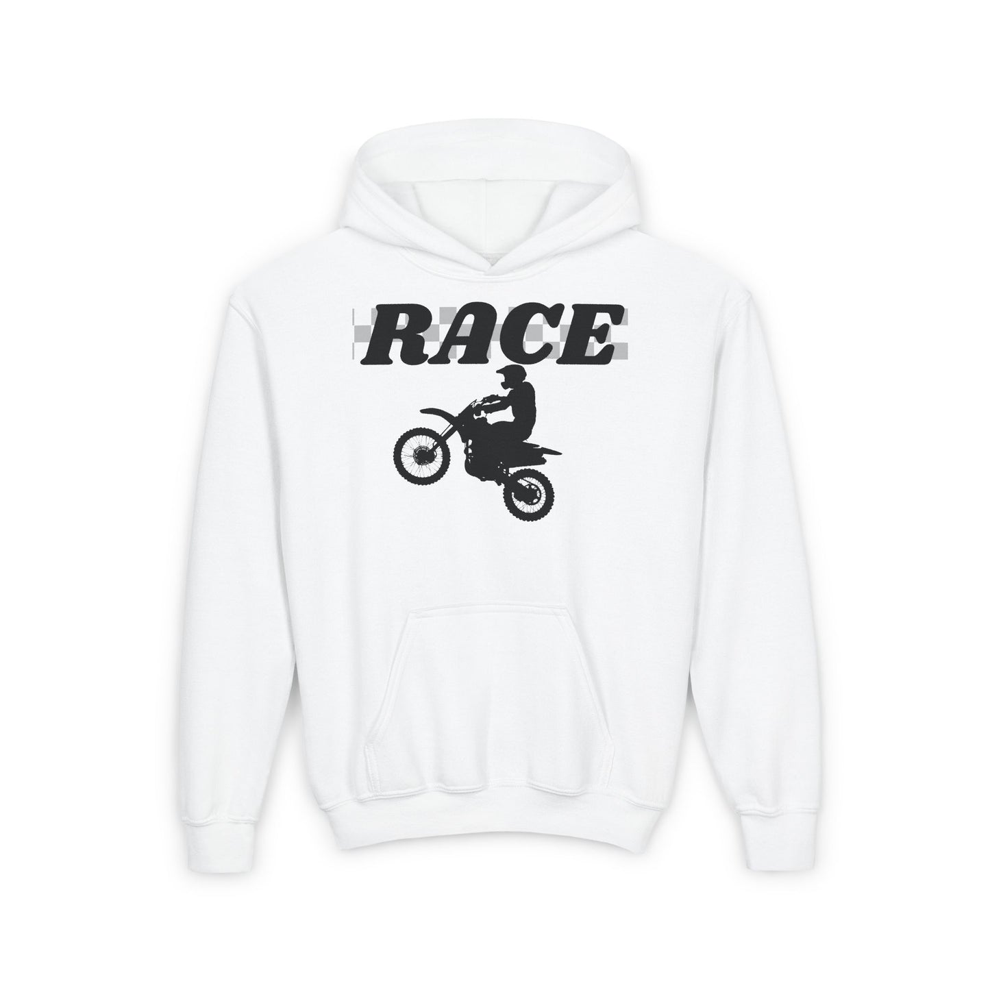 Youth Race Motocross Hoodie - Perfect for Young Riders & Racing Fans