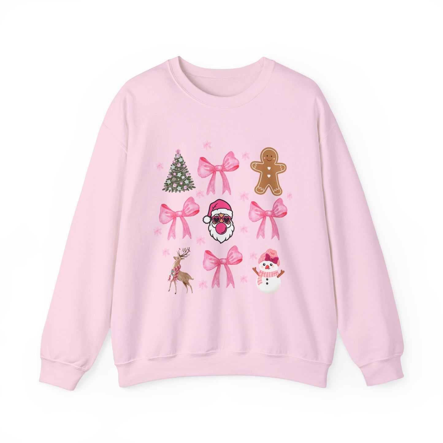 Festive Holiday Crewneck Sweatshirt with Christmas Designs