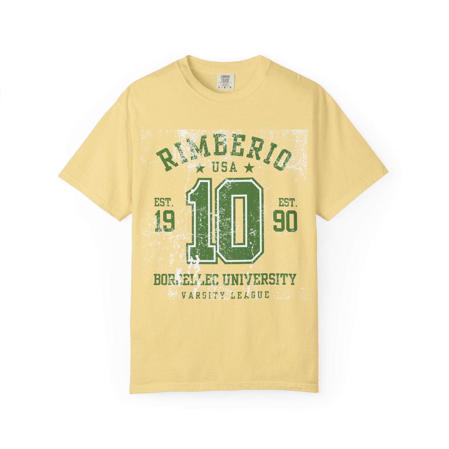 Vintage Varsity T-Shirt - RIMEERIO 10 BORELLEC UNIVERSITY Unisex