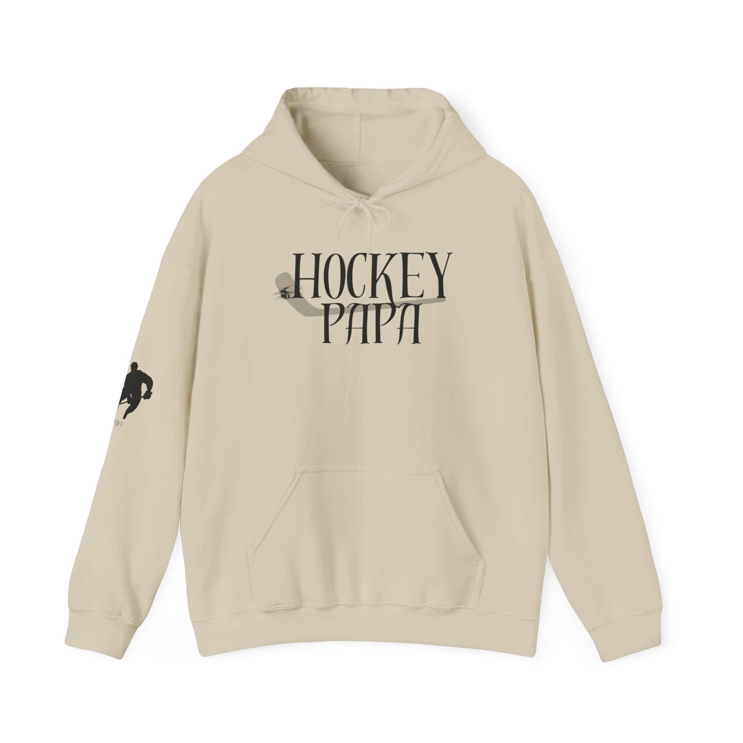 * Custom * Hockey Papa Hooded Sweatshirt - Unisex Heavy Blend