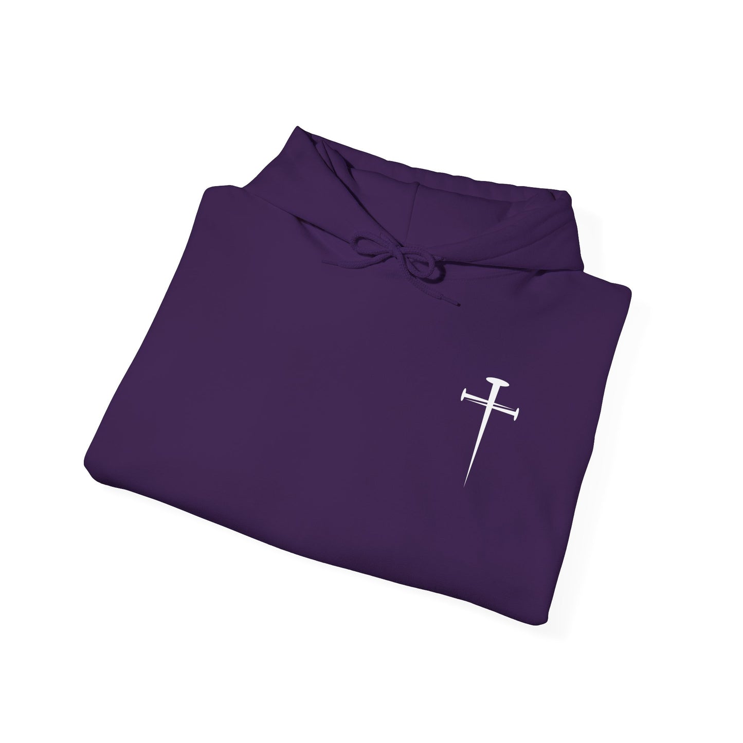 Unisex Heavy Blend™ Hooded Sweatshirt - Minimalist Design with Cross Logo