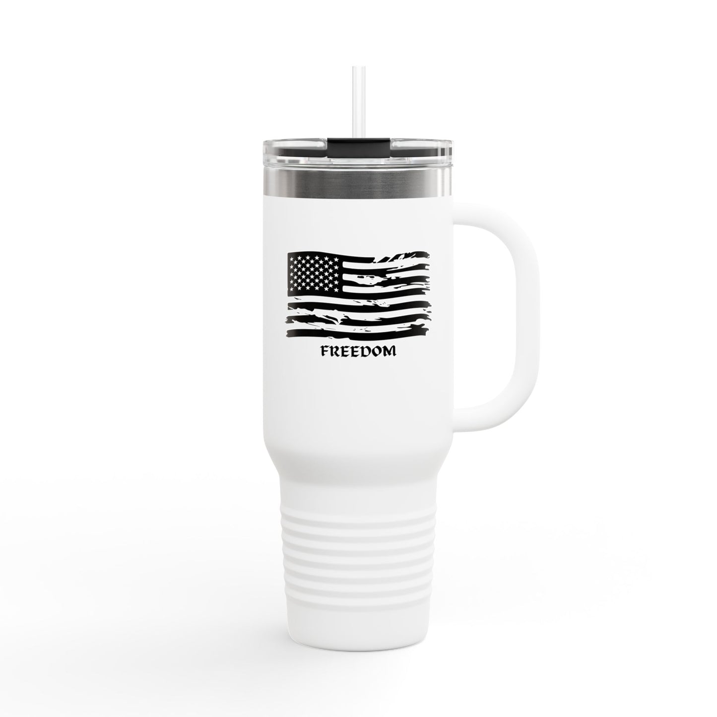 Freedom Insulated Travel Mug - 40oz American Flag Design
