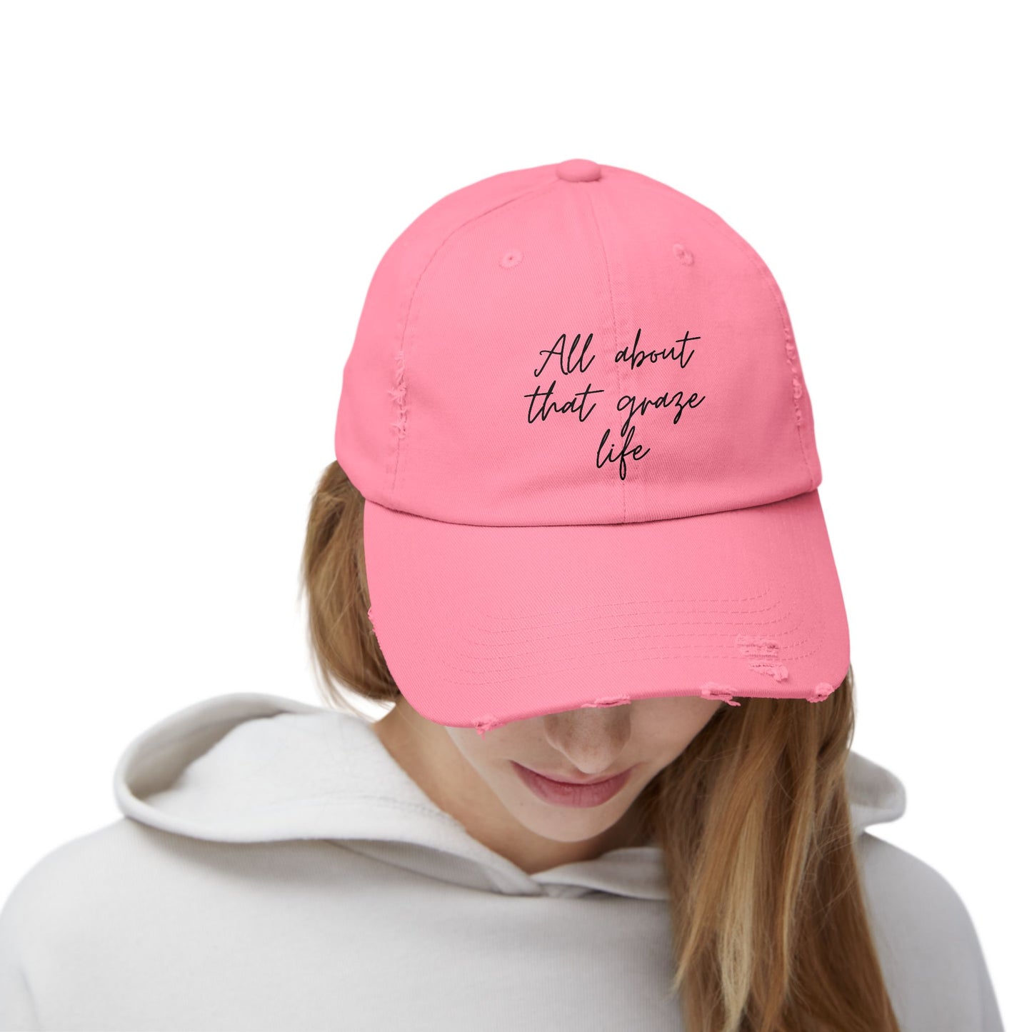 All About That Graze Life Distressed Unisex Cap