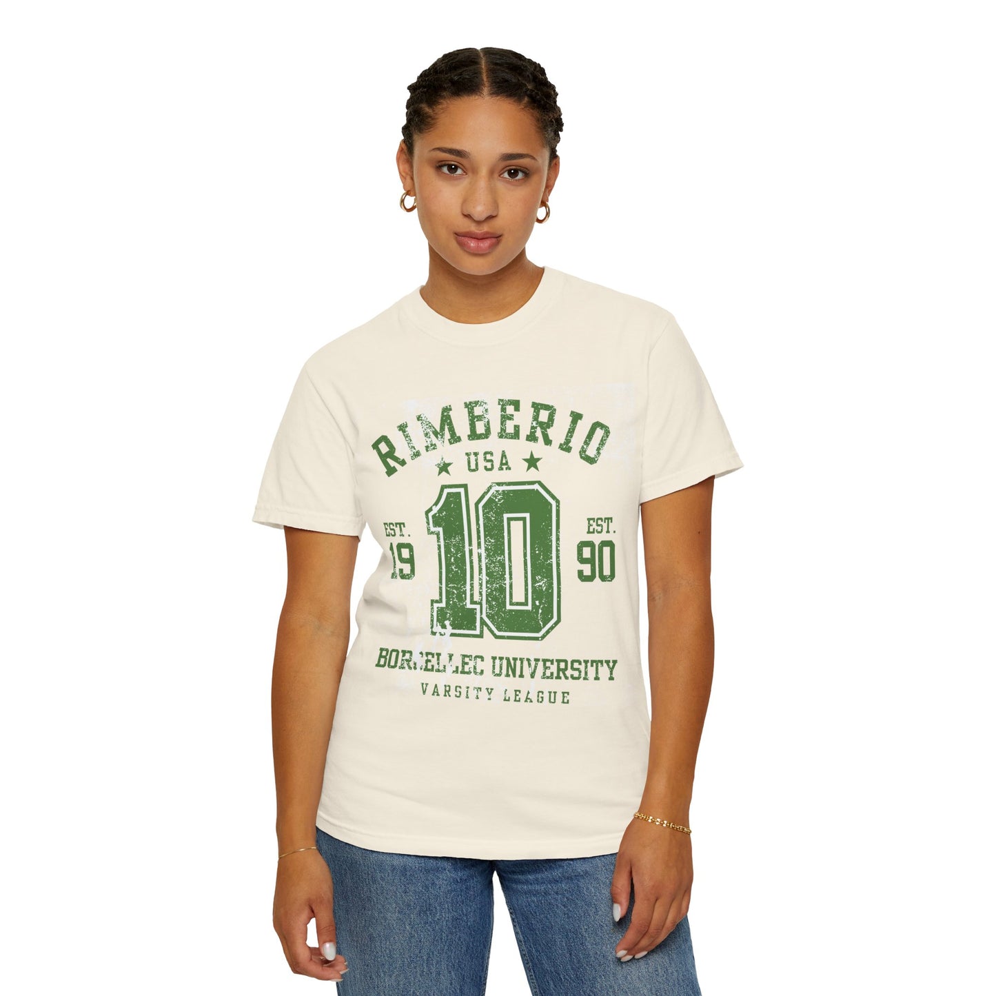 Vintage Varsity T-Shirt - RIMEERIO 10 BORELLEC UNIVERSITY Unisex