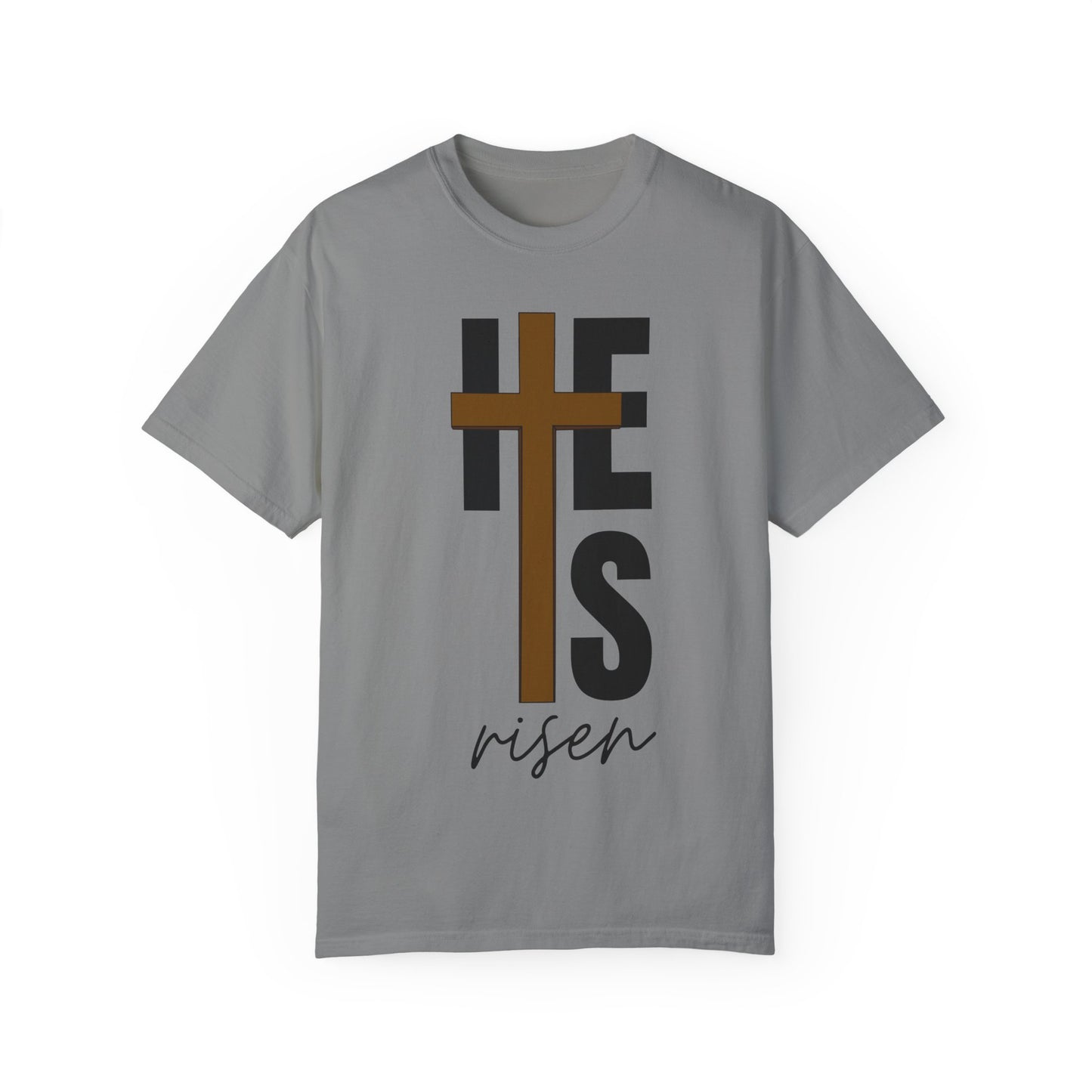 Christ is Risen Unisex Garment-Dyed T-Shirt - Faith-Based Tee