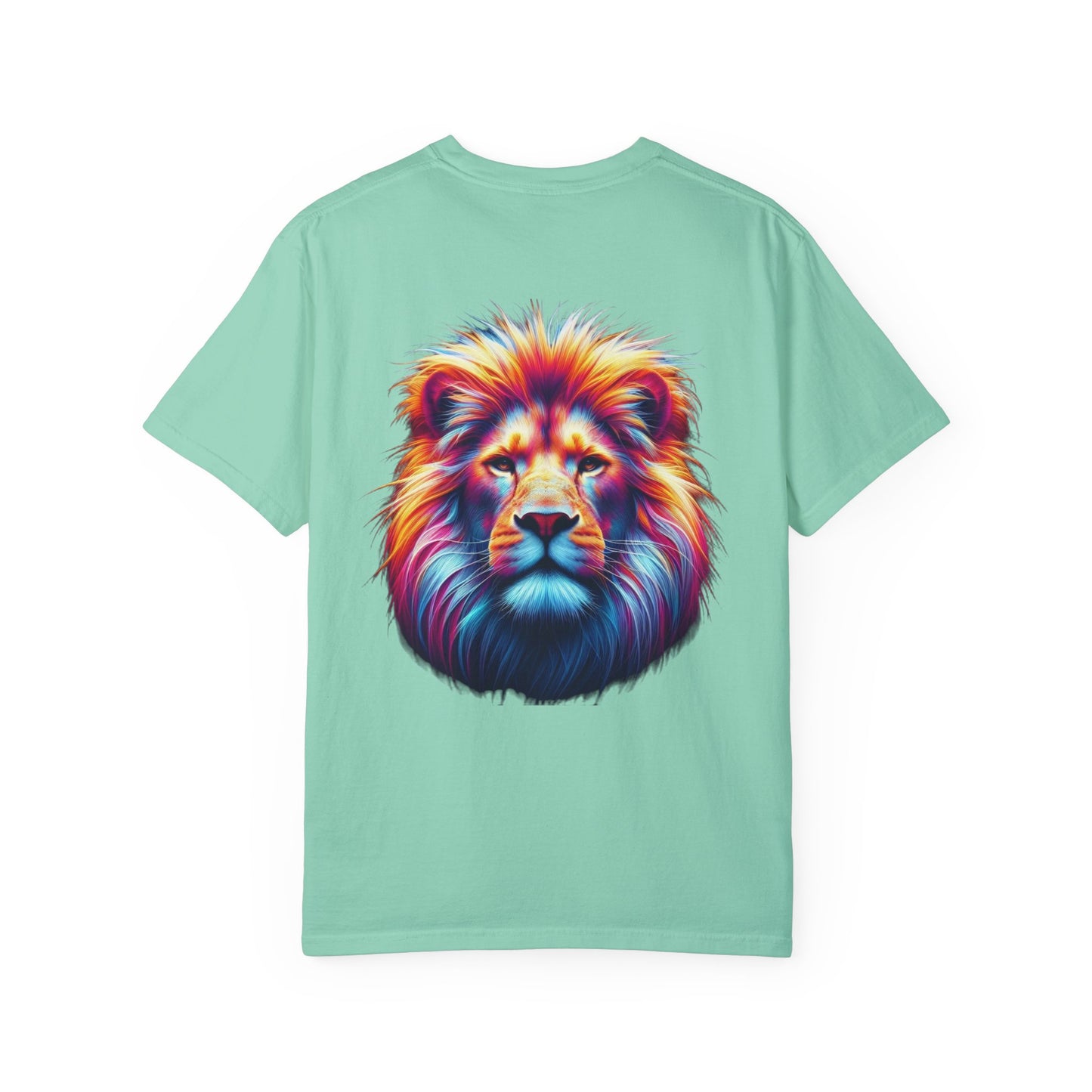 Vibrant Lion & Cross Unisex T-Shirt - Faith-Inspired Tees for Everyday Wear