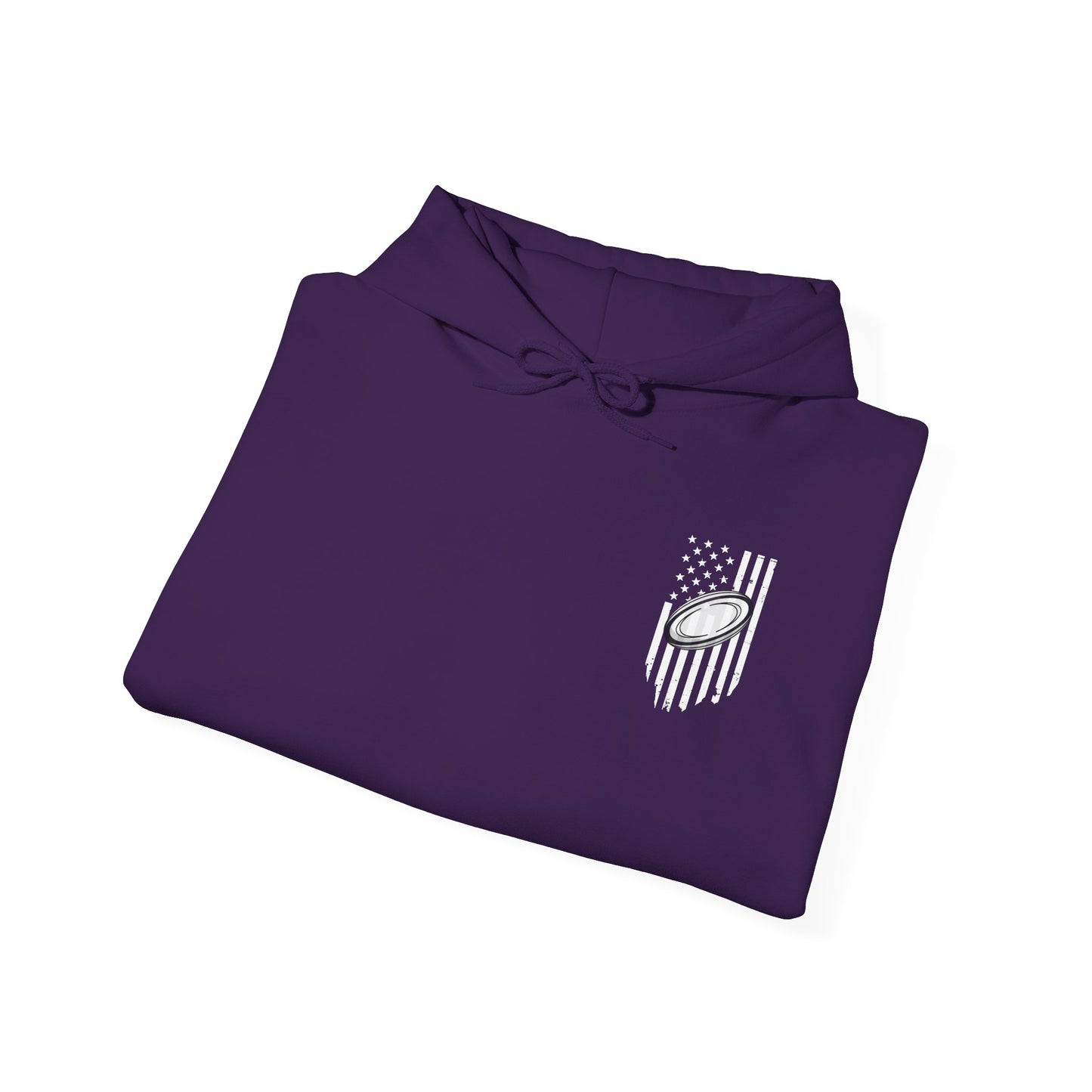Rugby Dad Heavy Blend Hoodie - American Flag Design