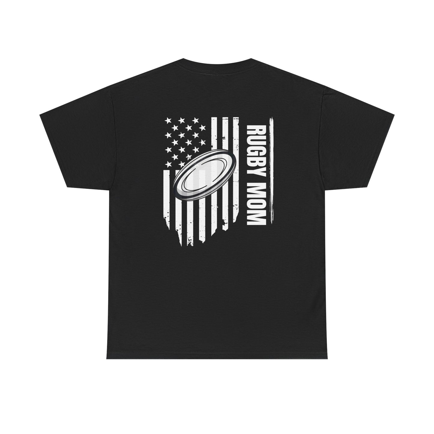 RUGBY mom America - Stylish Football Graphic Tee for Game Day Enthusiasts