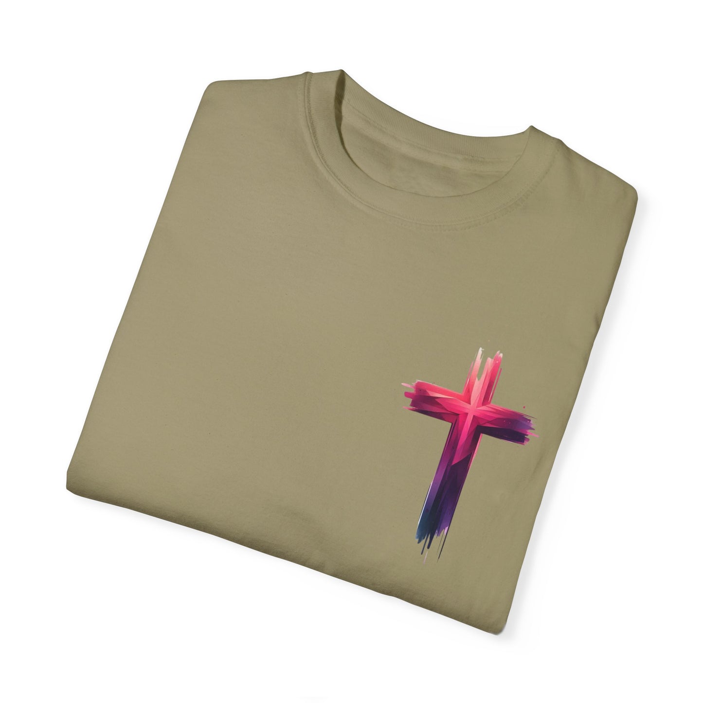 Vibrant Lion & Cross Unisex T-Shirt - Faith-Inspired Tees for Everyday Wear