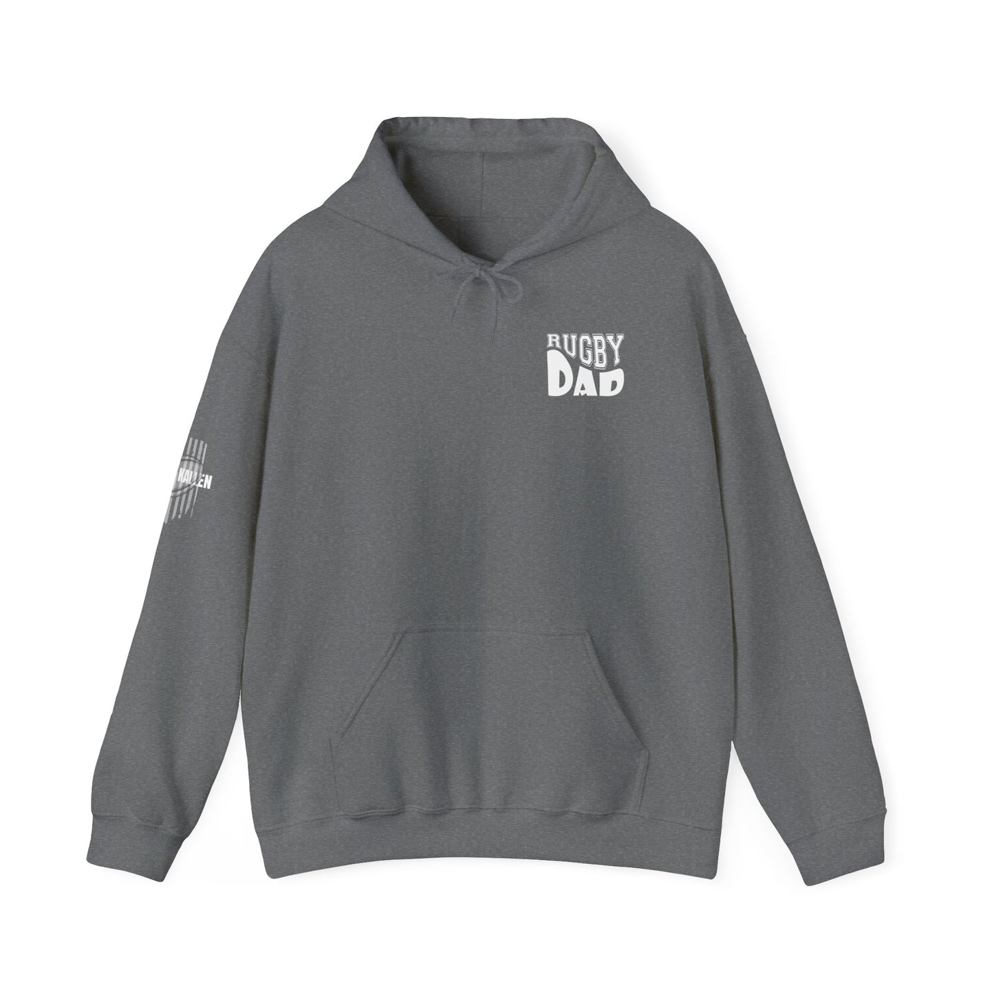 *** CUSTOM *** Rugby America Dad Hoodie - Unisex Heavy Blend Sweatshirt with American Flag Design