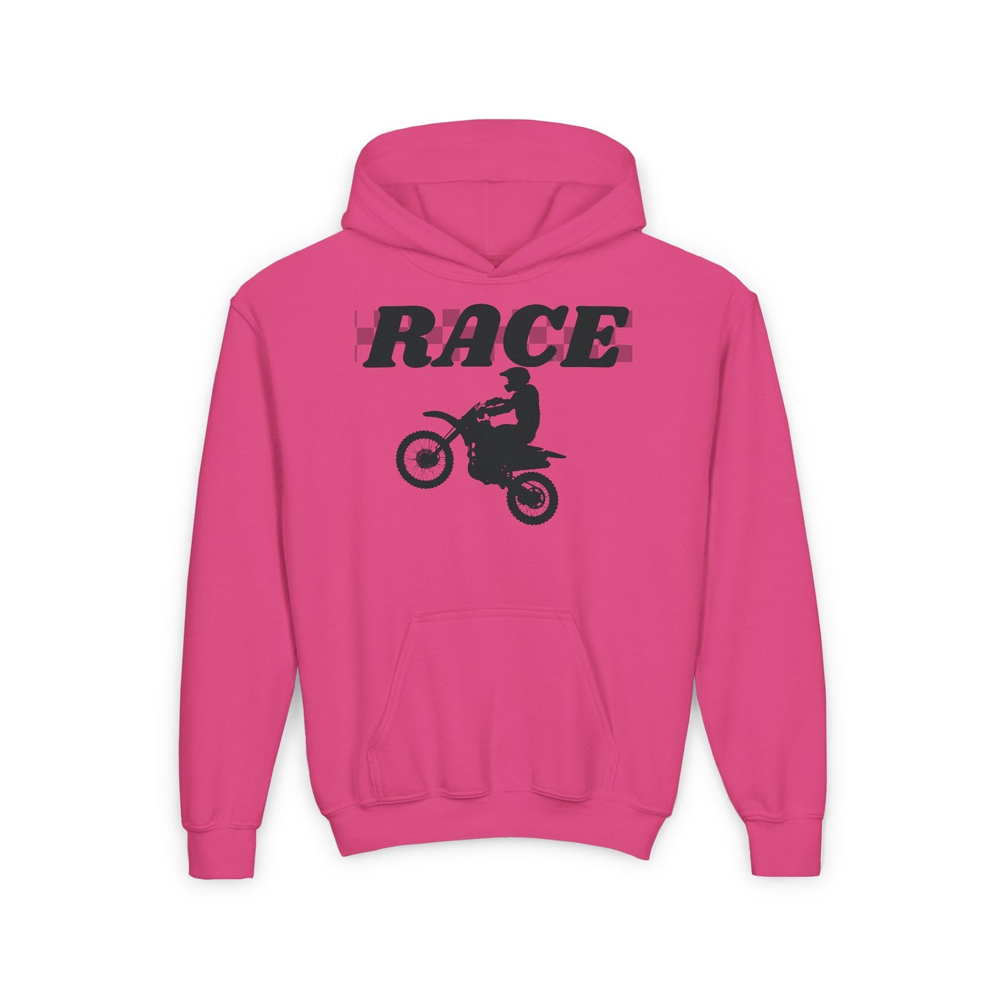 Youth Race Motocross Hoodie - Perfect for Young Riders & Racing Fans