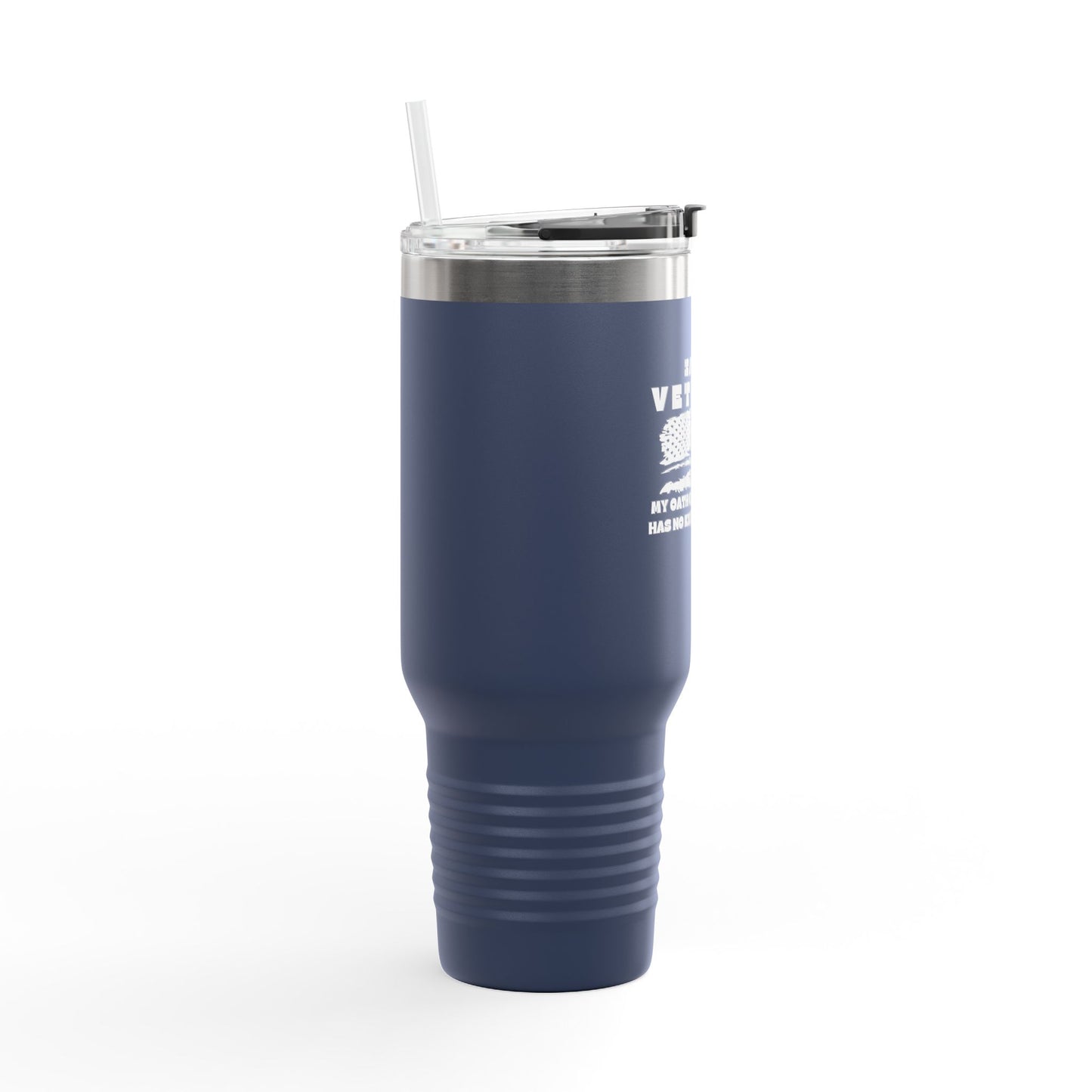 Veteran Insulated Travel Mug - 40oz with Straw, Perfect for Outdoor Adventures & Everyday Use