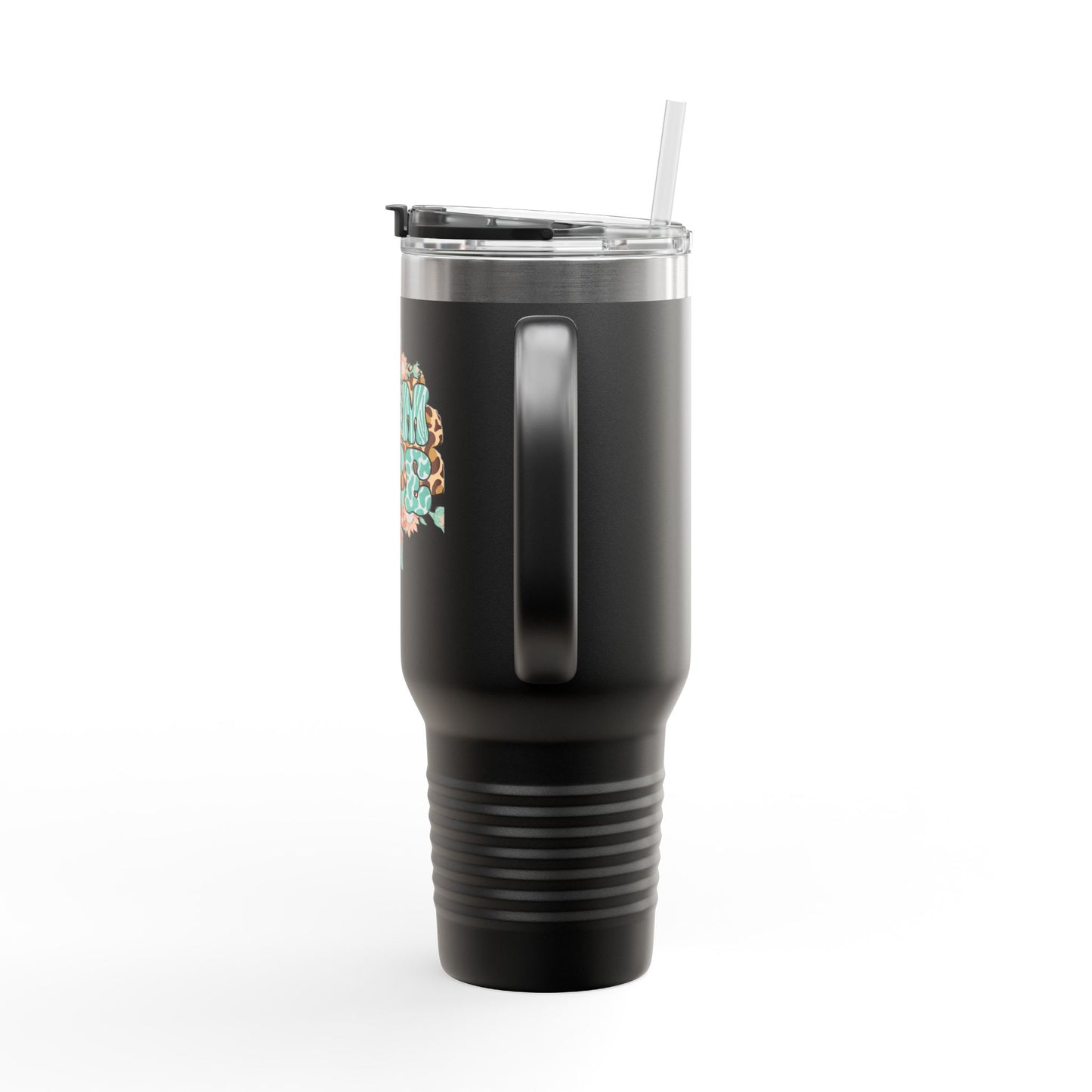Floral Insulated Blessed MomTravel Mug - 40oz with Fun Travel Graphics