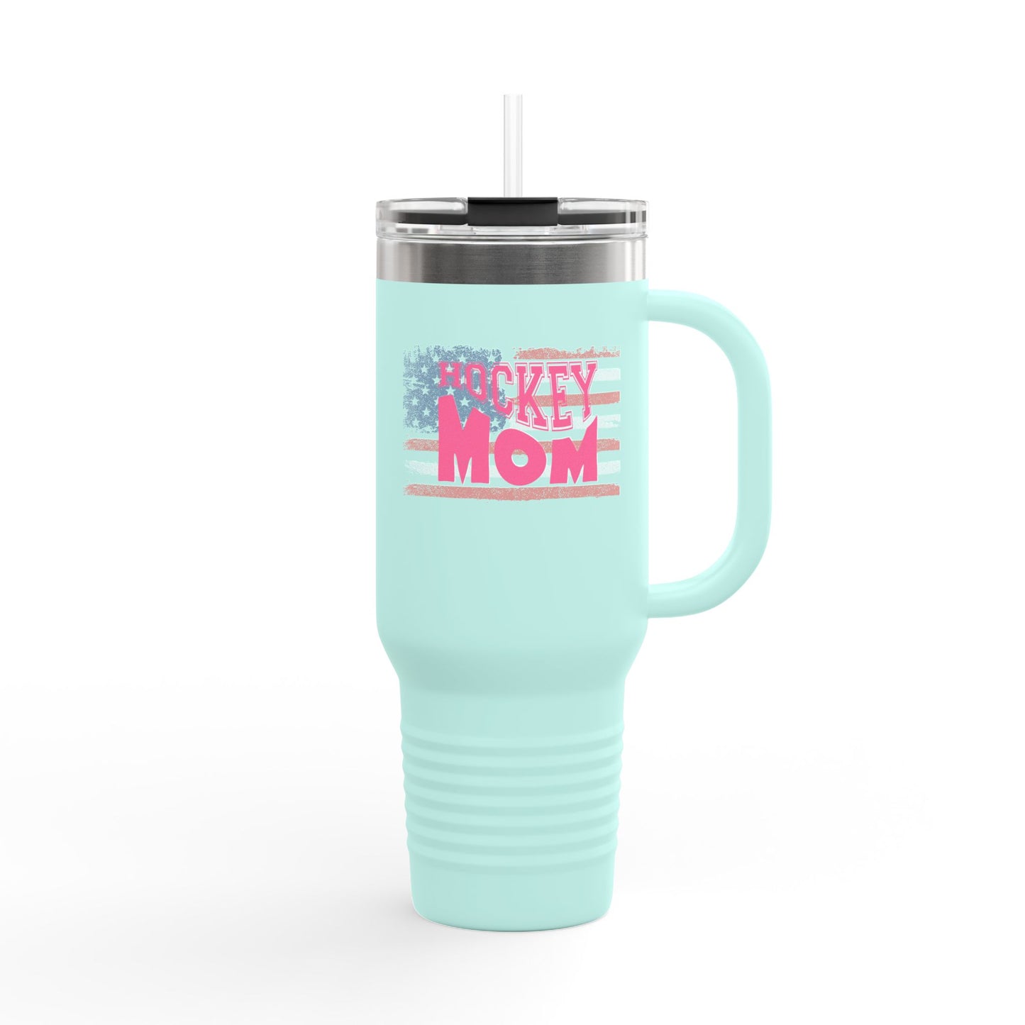 Hockey Mom America Insulated Travel Mug - 40oz | Perfect Gift for Sports Enthusiasts