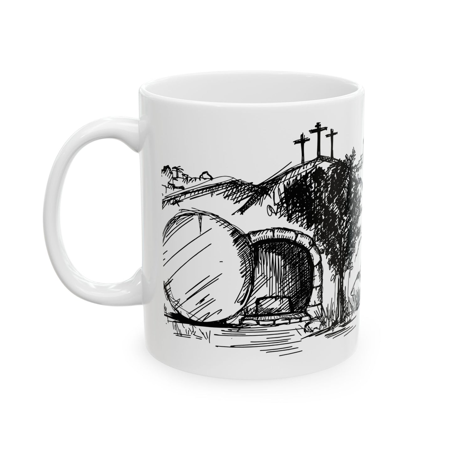He is Risen - Ceramic Coffee Mug - 11oz & 15oz, Ideal Gift for Art Lovers