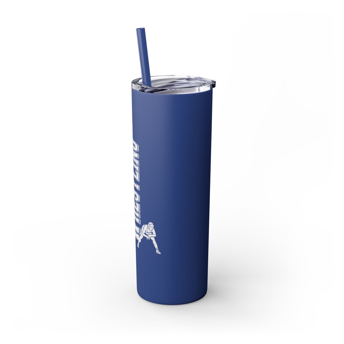 Wrestling-Themed 20oz Skinny Tumbler with Straw - Perfect for Sports Lovers