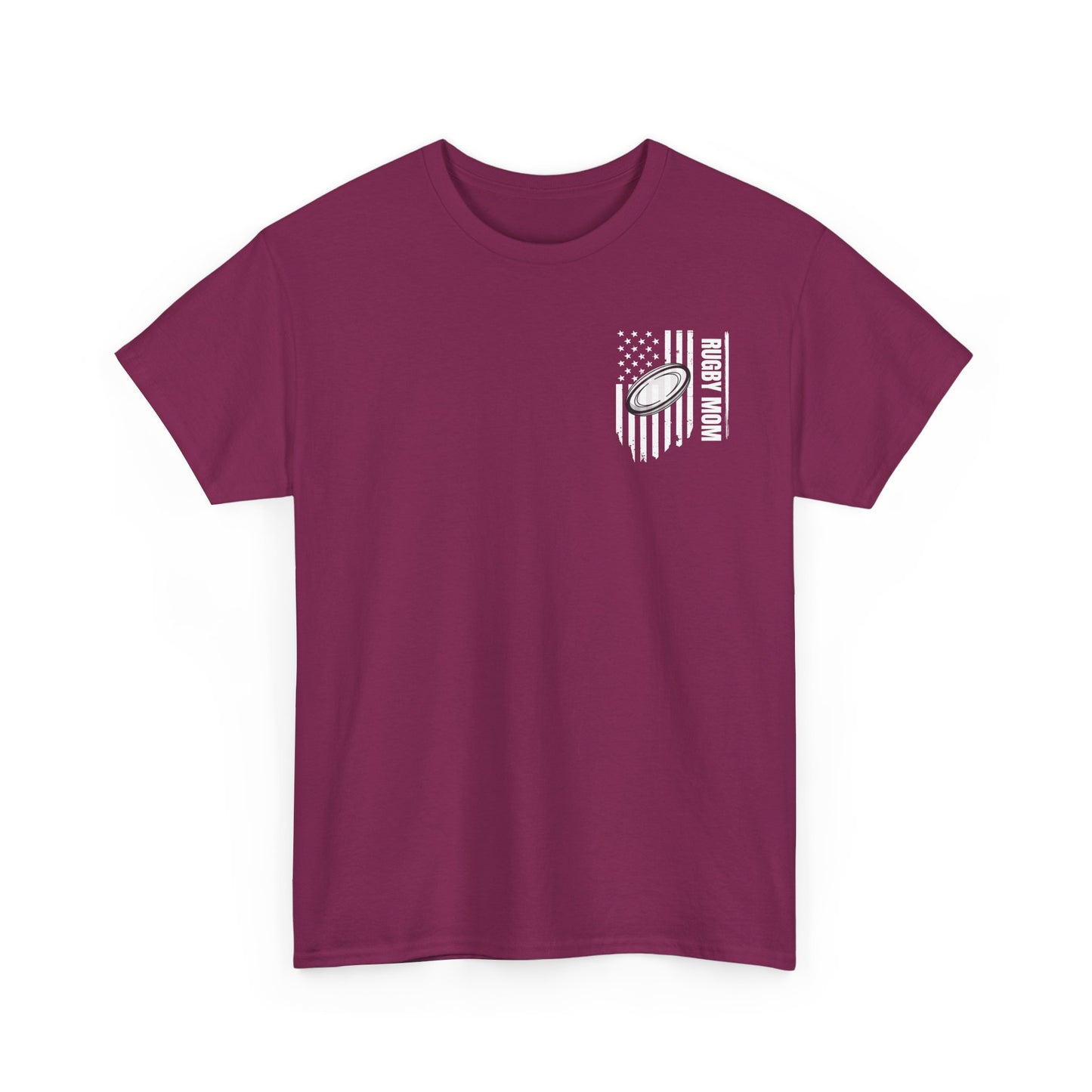 RUGBY mom America - Stylish Football Graphic Tee for Game Day Enthusiasts