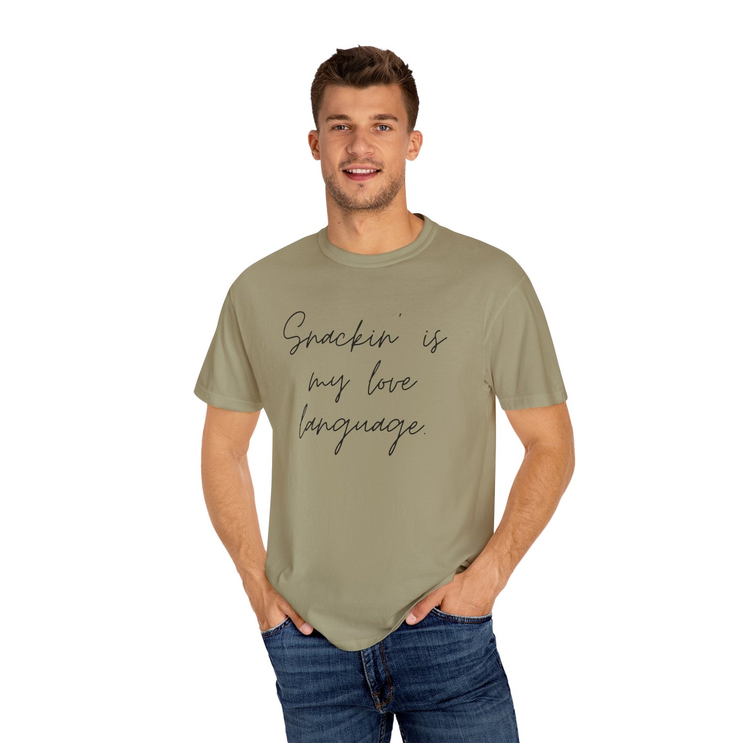 Funny Foodie Unisex T-Shirt - "Snackin' is My Love Language"