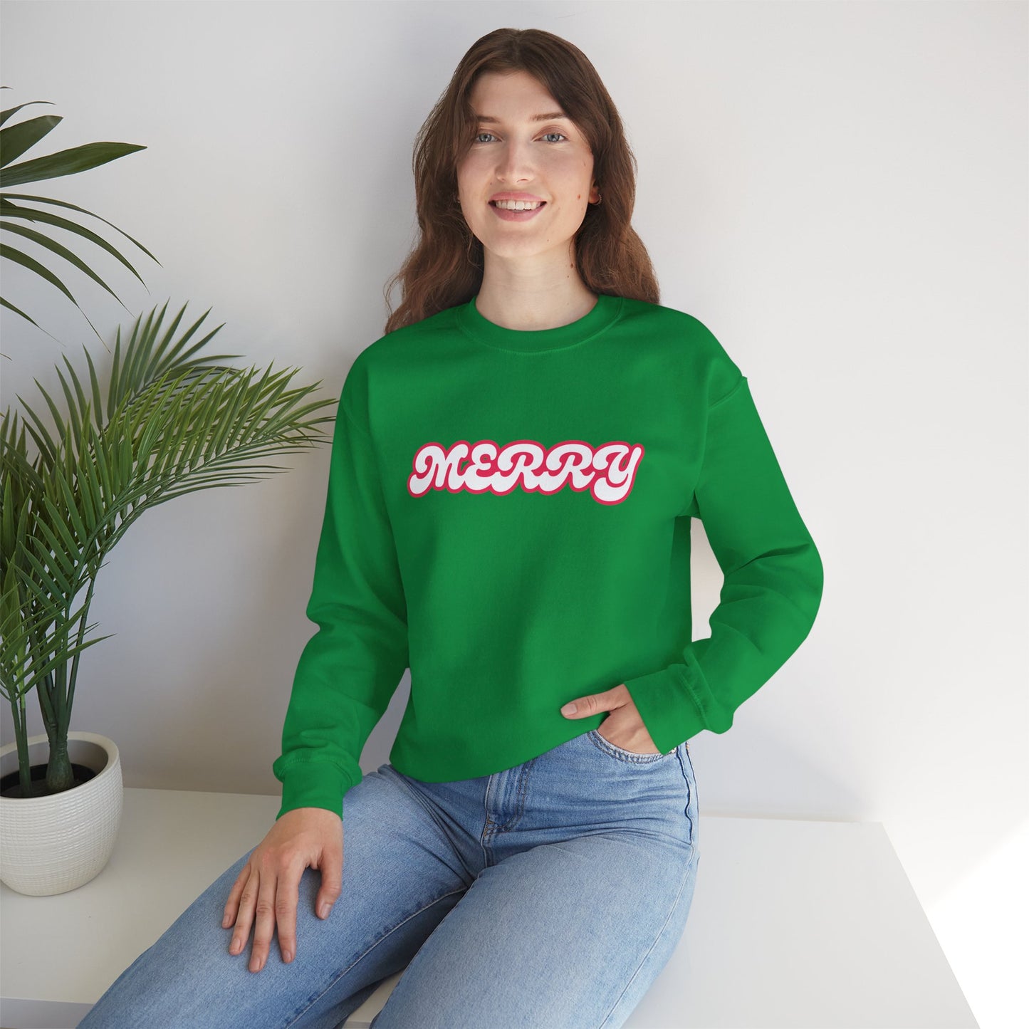Bubbly MERRY - Unisex Heavy Blend™ Crewneck Sweatshirt