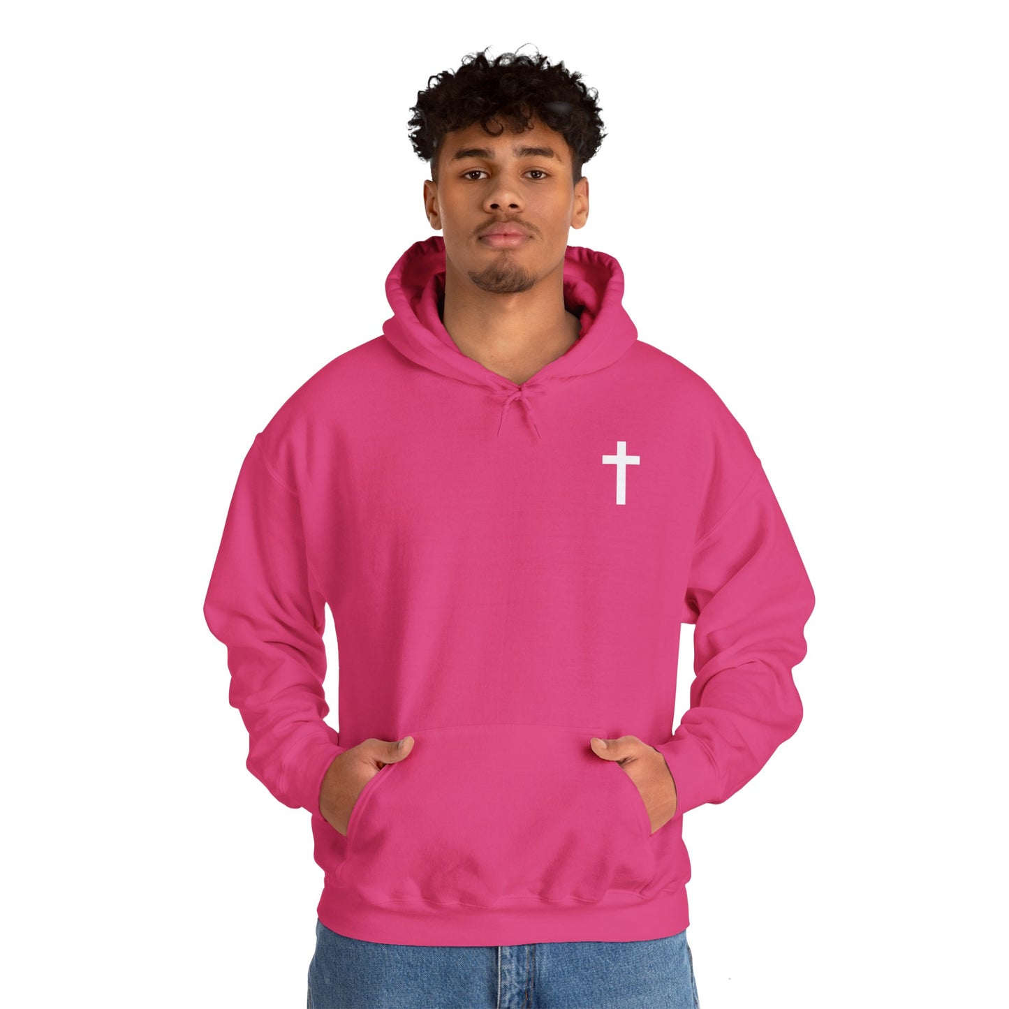 Faith Cross Unisex Heavy Blend™ Hooded Sweatshirt - Comfortable & Stylish for All Occasions