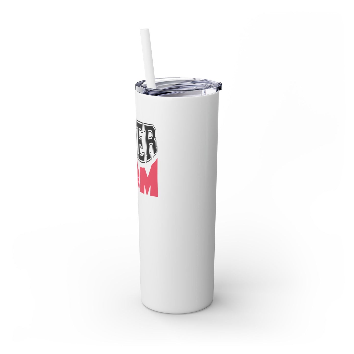 Cheer Mom Skinny Tumbler with Straw - 20oz - Perfect Gift for Cheerleading Enthusiasts