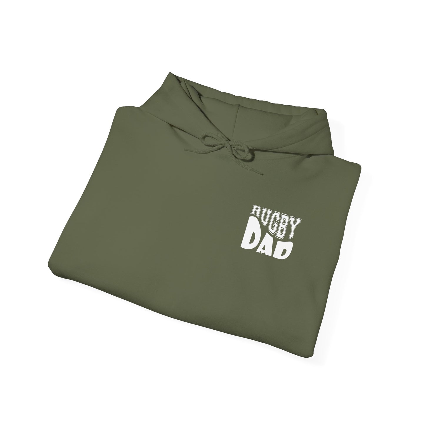 *** CUSTOM *** Rugby America Dad Hoodie - Unisex Heavy Blend Sweatshirt with American Flag Design