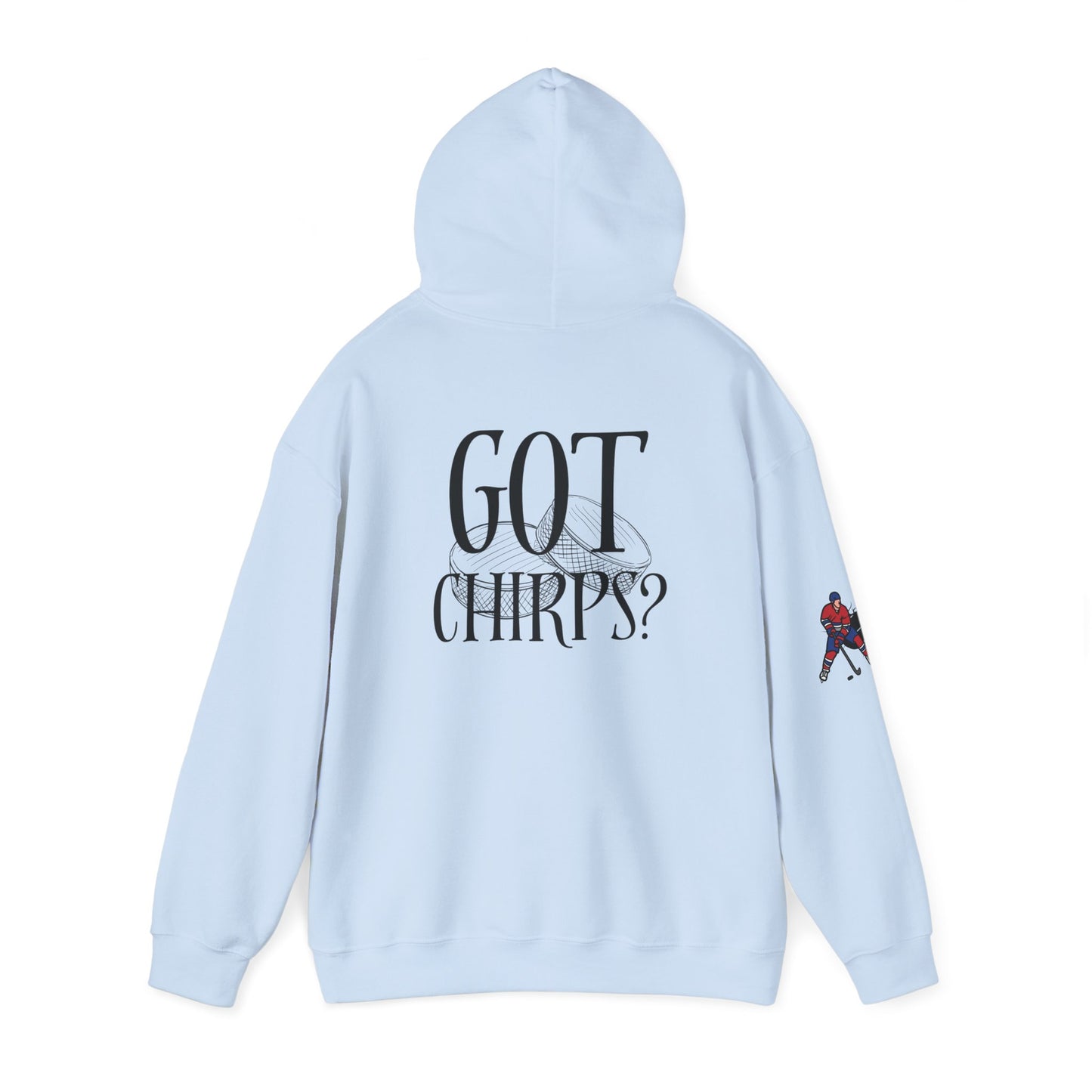 Spokane Chiefs Red Hockey Sweatshirt | Unisex Heavy Blend™ Hooded Sweatshirt for Fans " Got Chirps?"