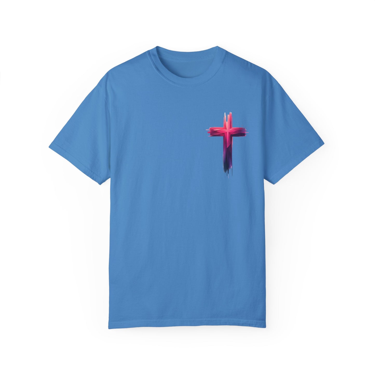 Vibrant Lion & Cross Unisex T-Shirt - Faith-Inspired Tees for Everyday Wear
